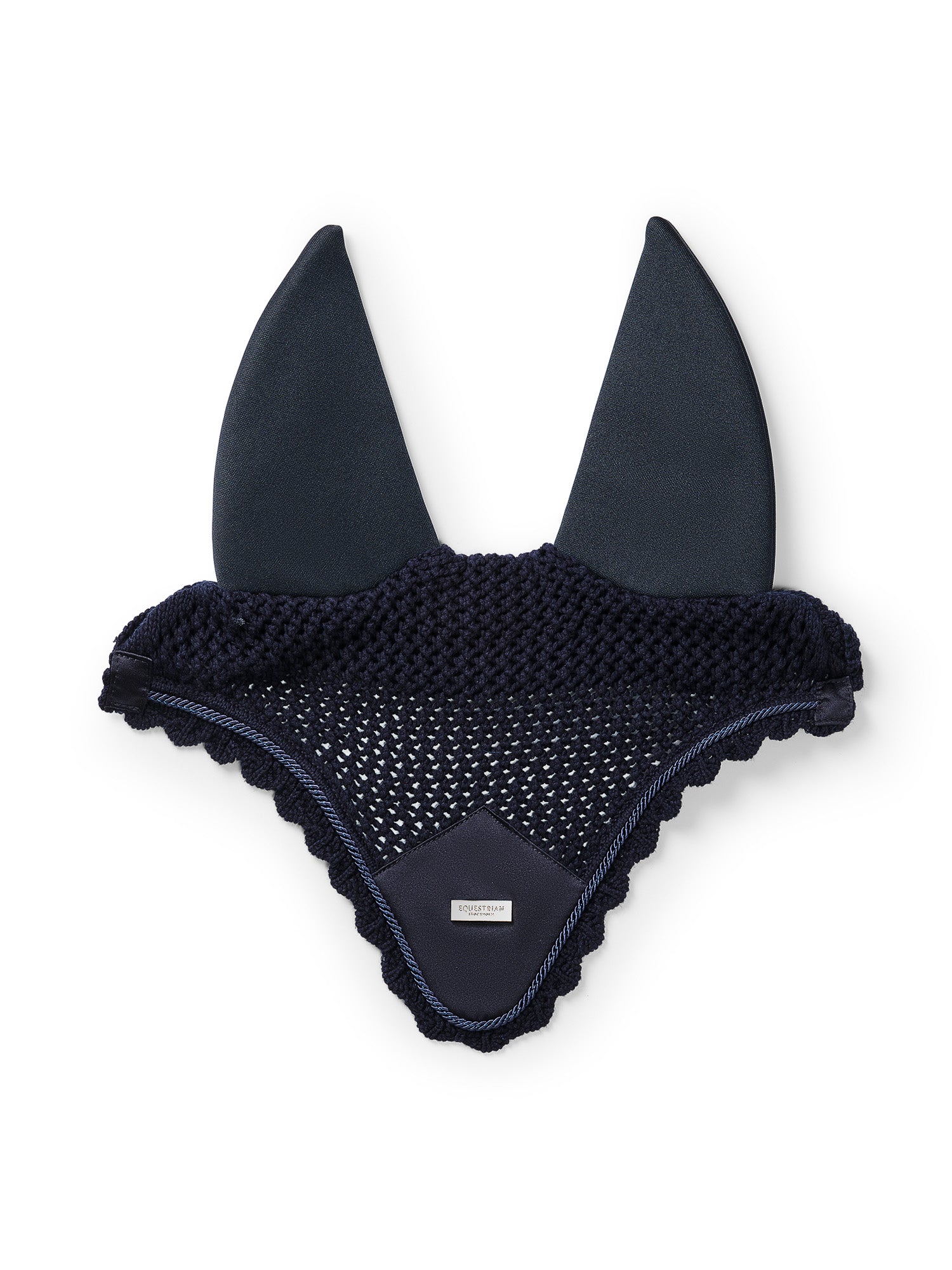 Padded Ear Bonnet Navy Silver