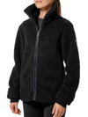 Teddy Fleece Jacket Black Dark Ocean