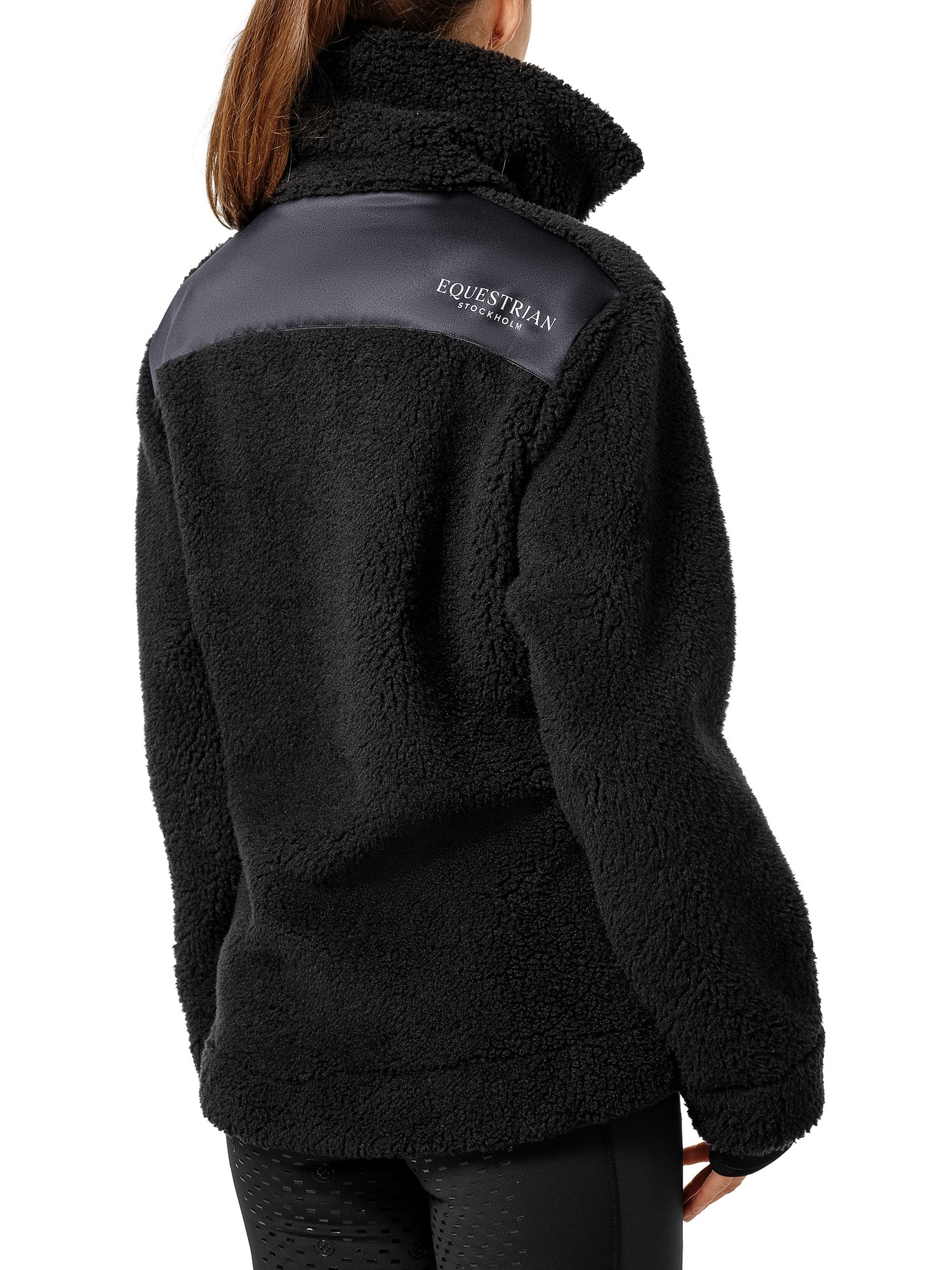 Teddy Fleece Jacket Black Dark Ocean