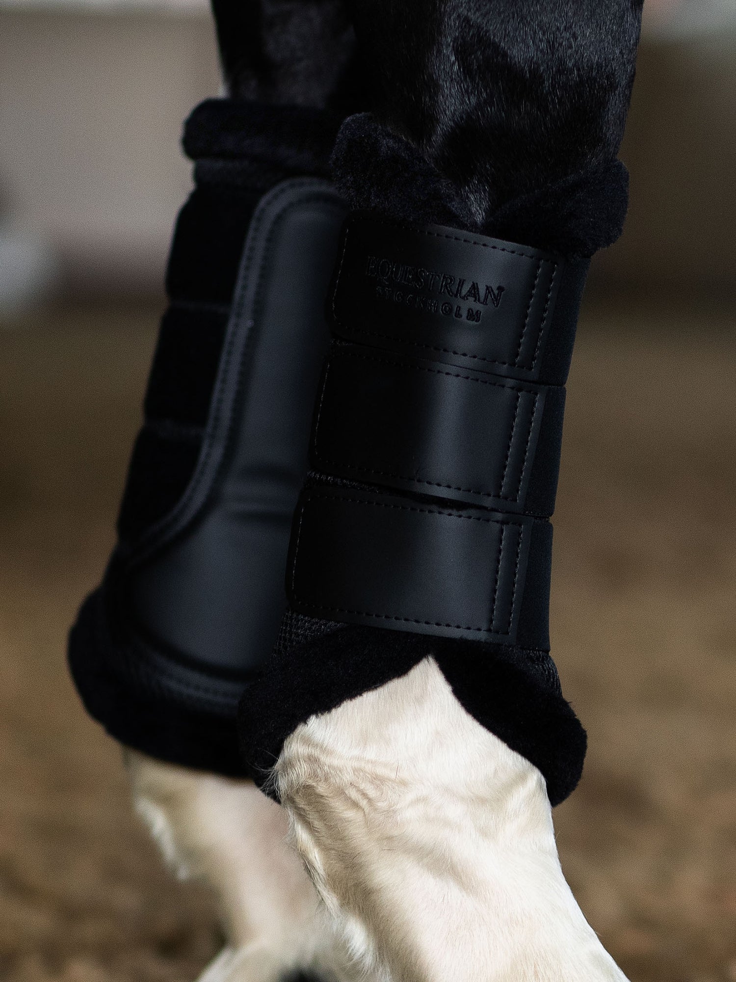 Guêtres Fermées Fur Mesh Black