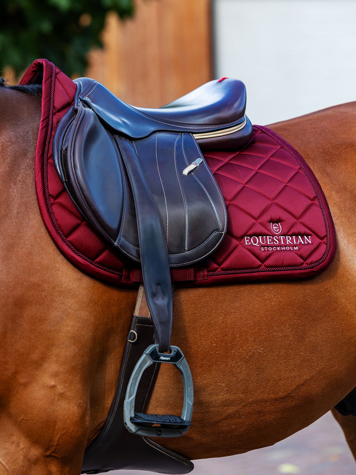 Jump Saddle Pad Line Bordeaux