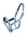 Line Halter Glow Soft Blue