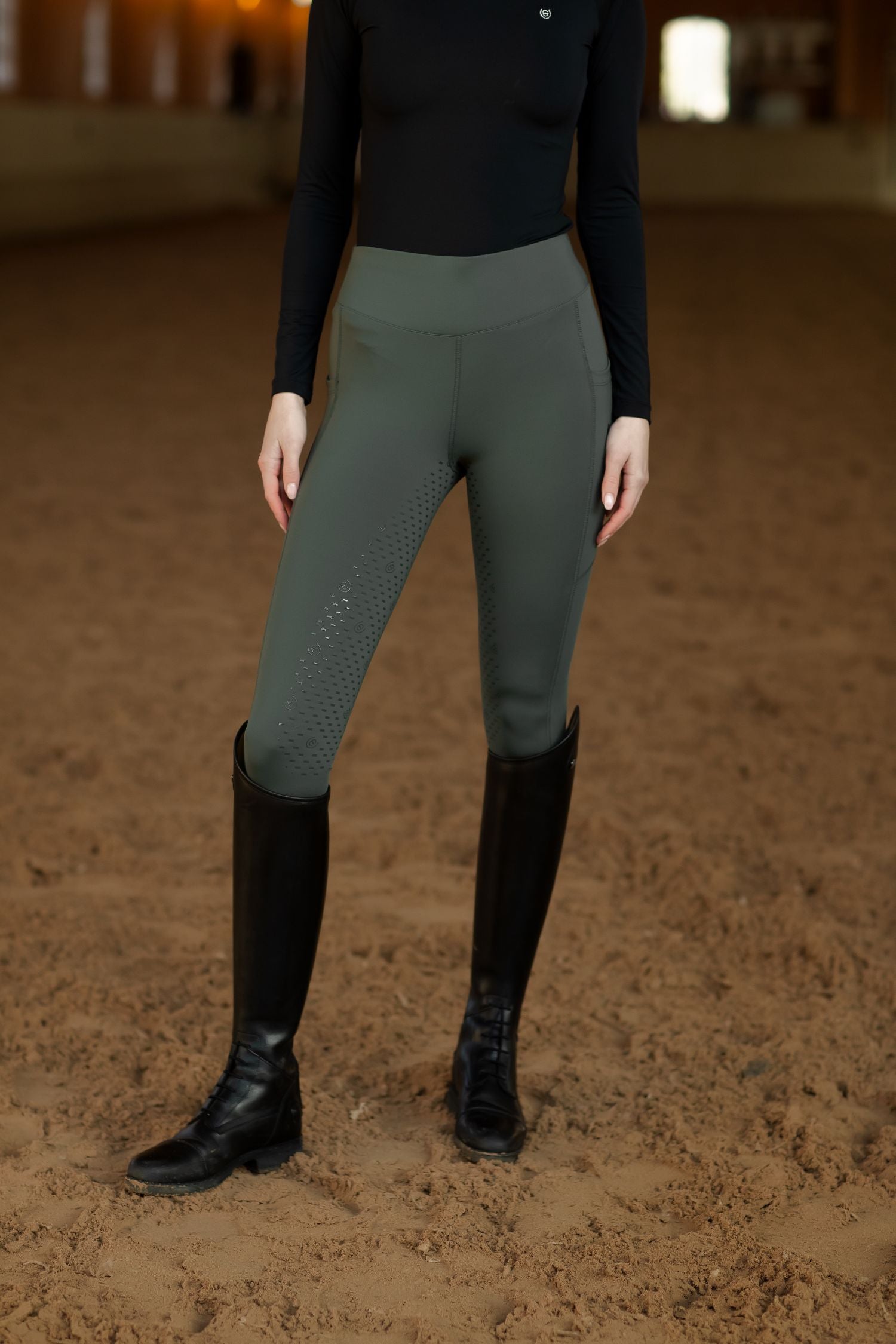 Riding Tights Movement Avenue Green | Equestrian Stockholm