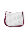Jump Saddle Pad Modern White Merlot