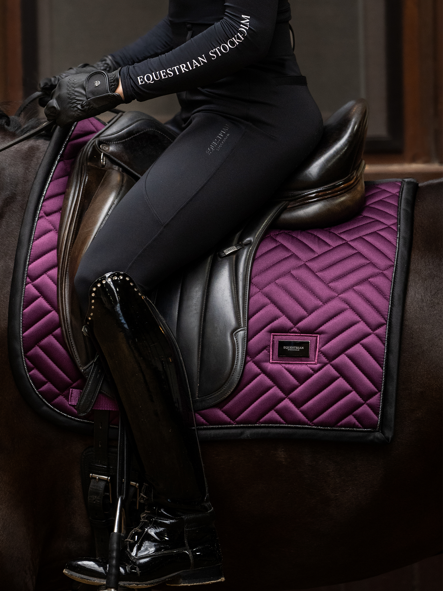 Dressage Saddle Pad Modern Purple Night