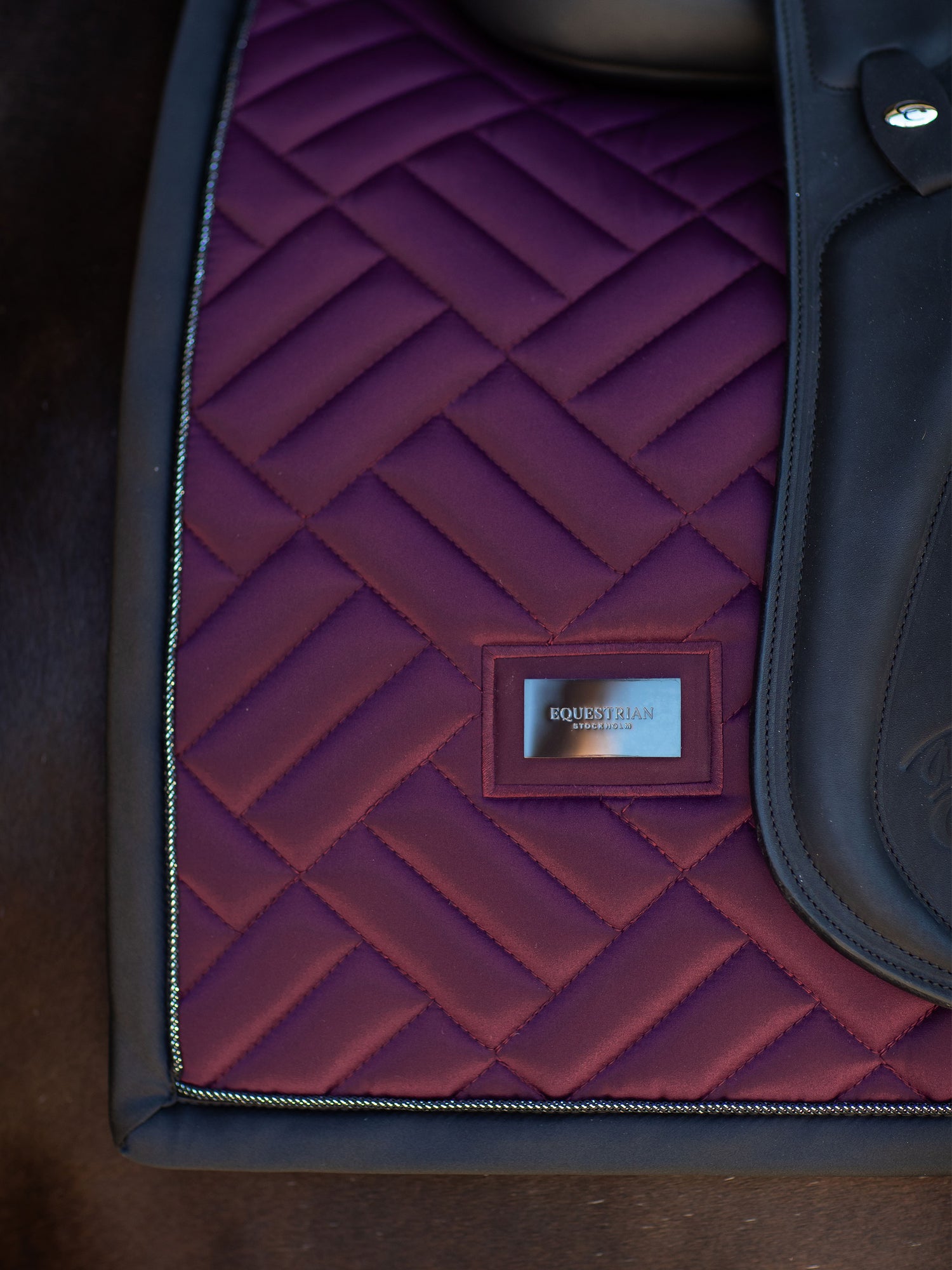 Dressage Saddle Pad Modern Purple Night