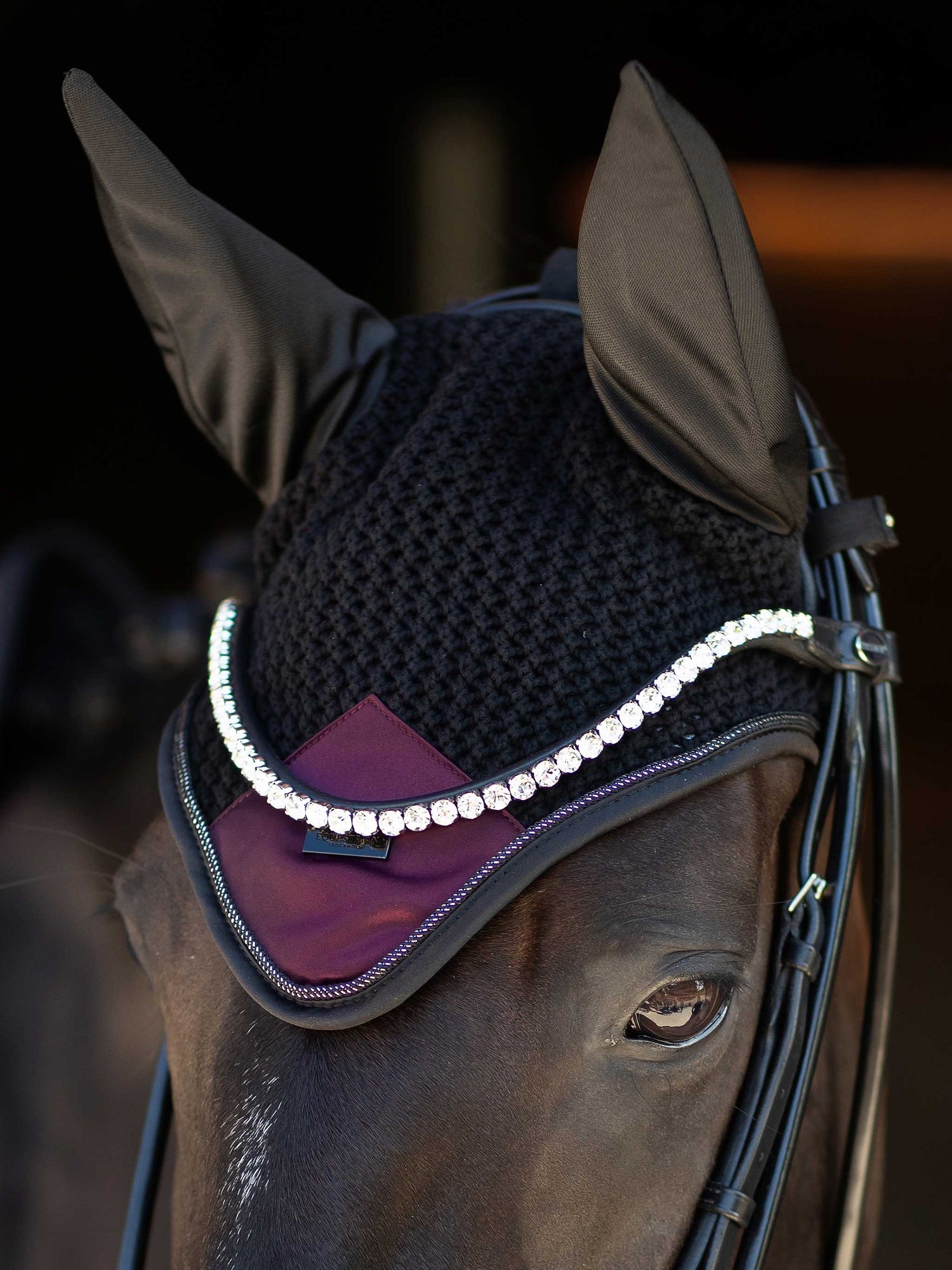 Ear Bonnet Modern Purple Night