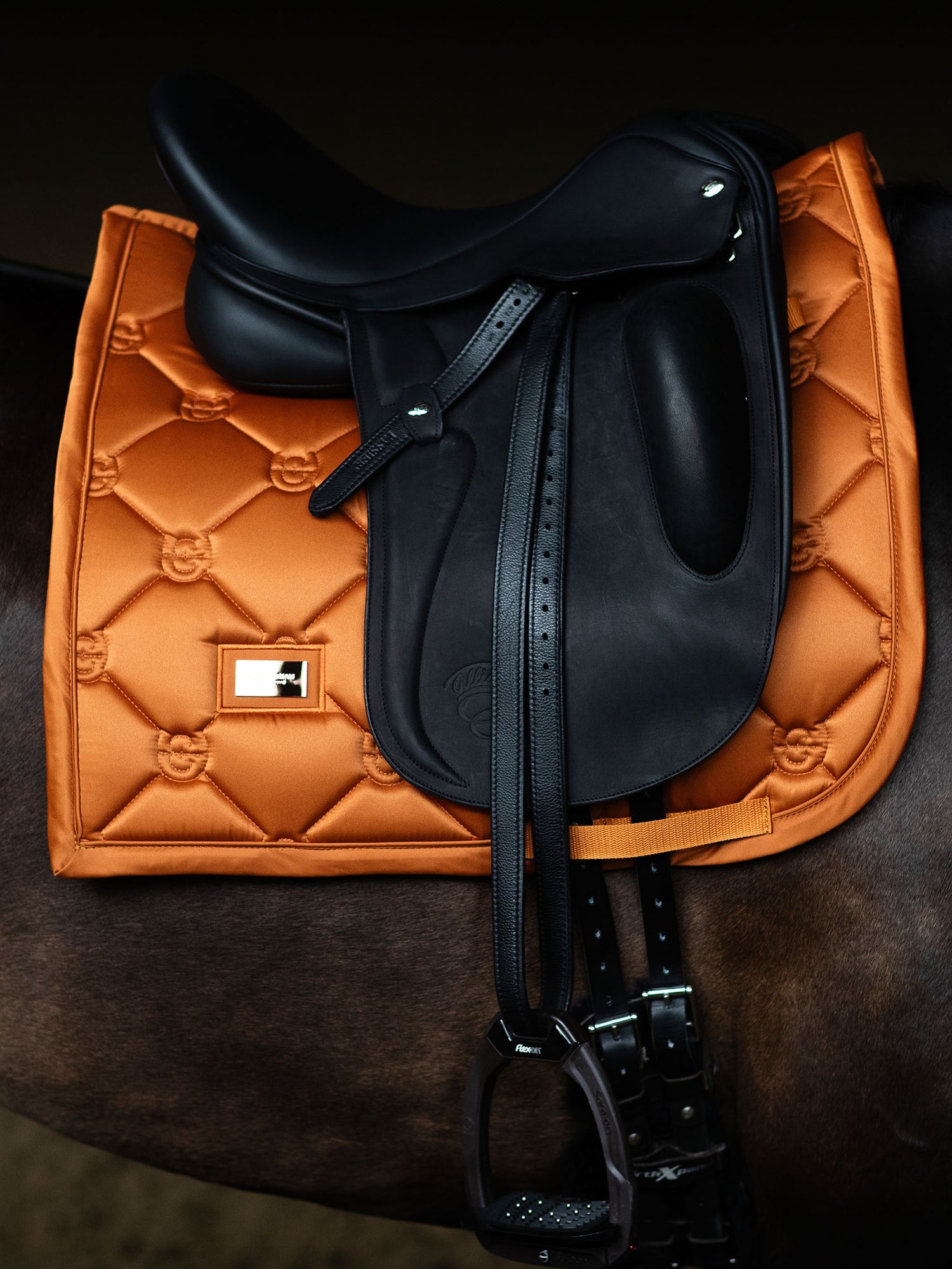 Tapis de Dressage Satin Chestnut