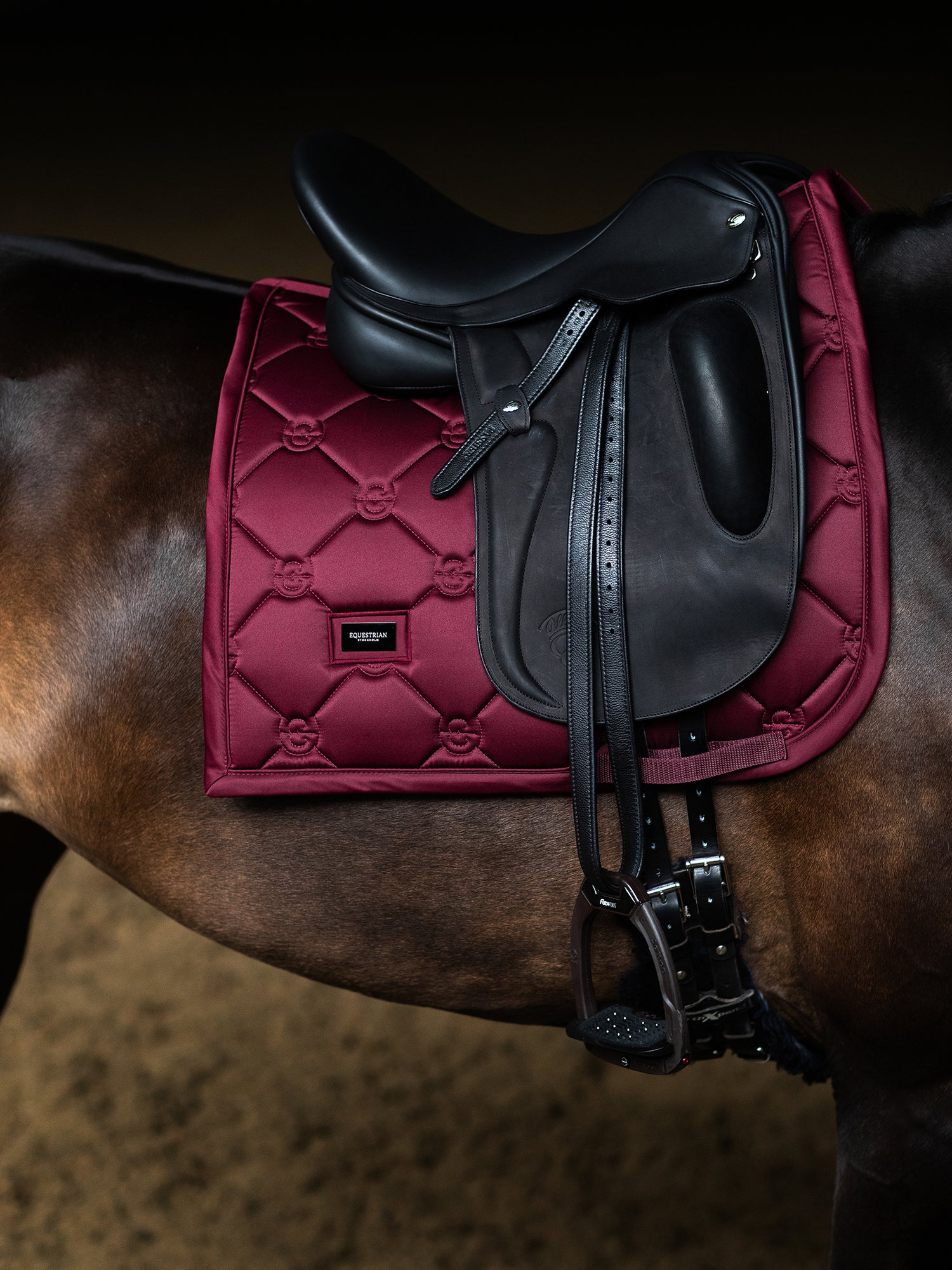 Tapis de Dressage Satin Merlot
