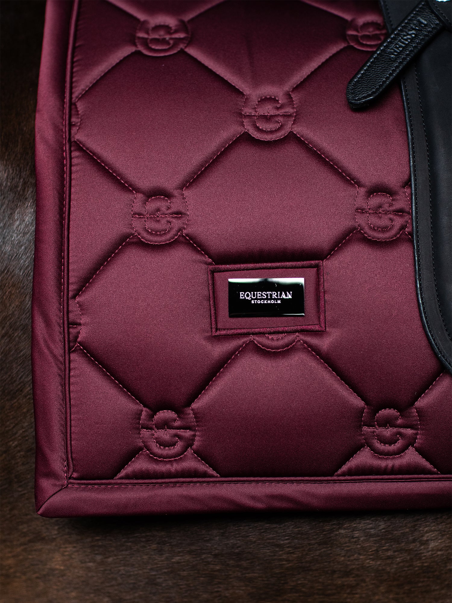 Tapis de Dressage Satin Merlot
