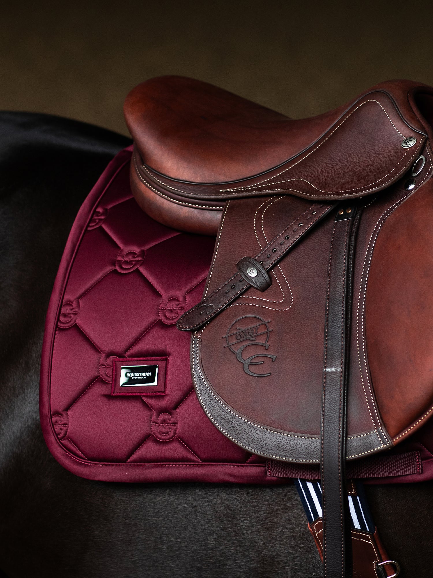 Jump Saddle Pad Satin Merlot