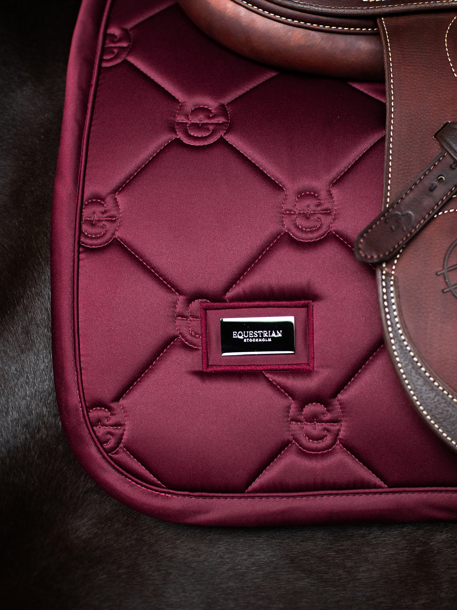 Jump Saddle Pad Satin Merlot
