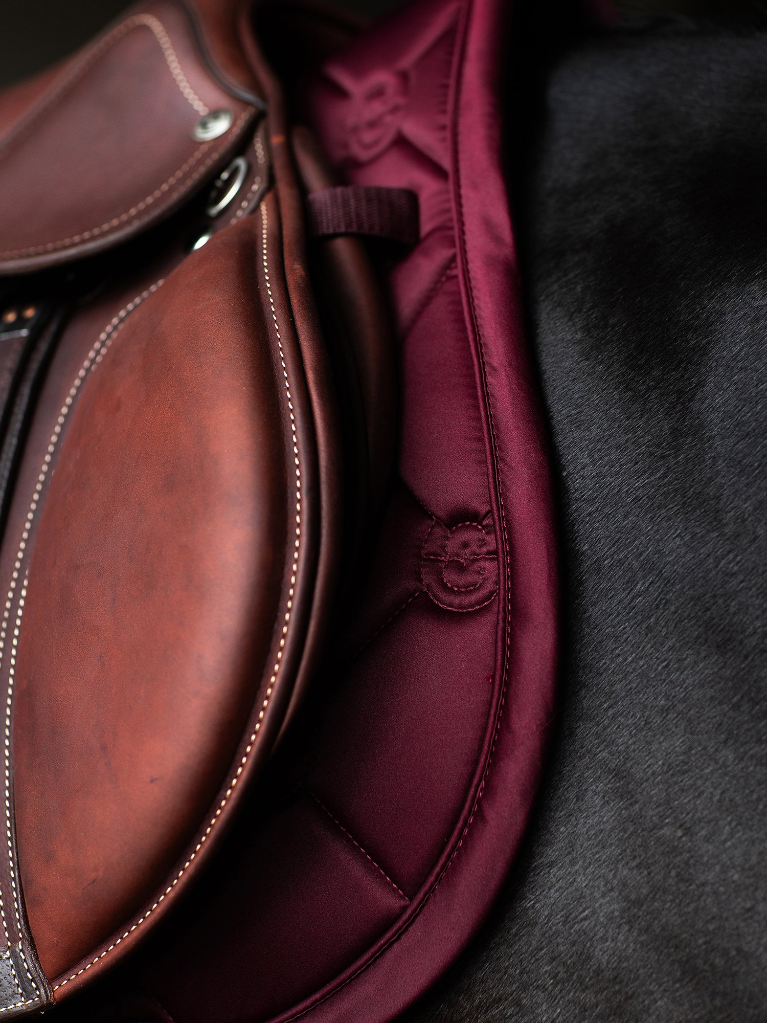 Jump Saddle Pad Satin Merlot