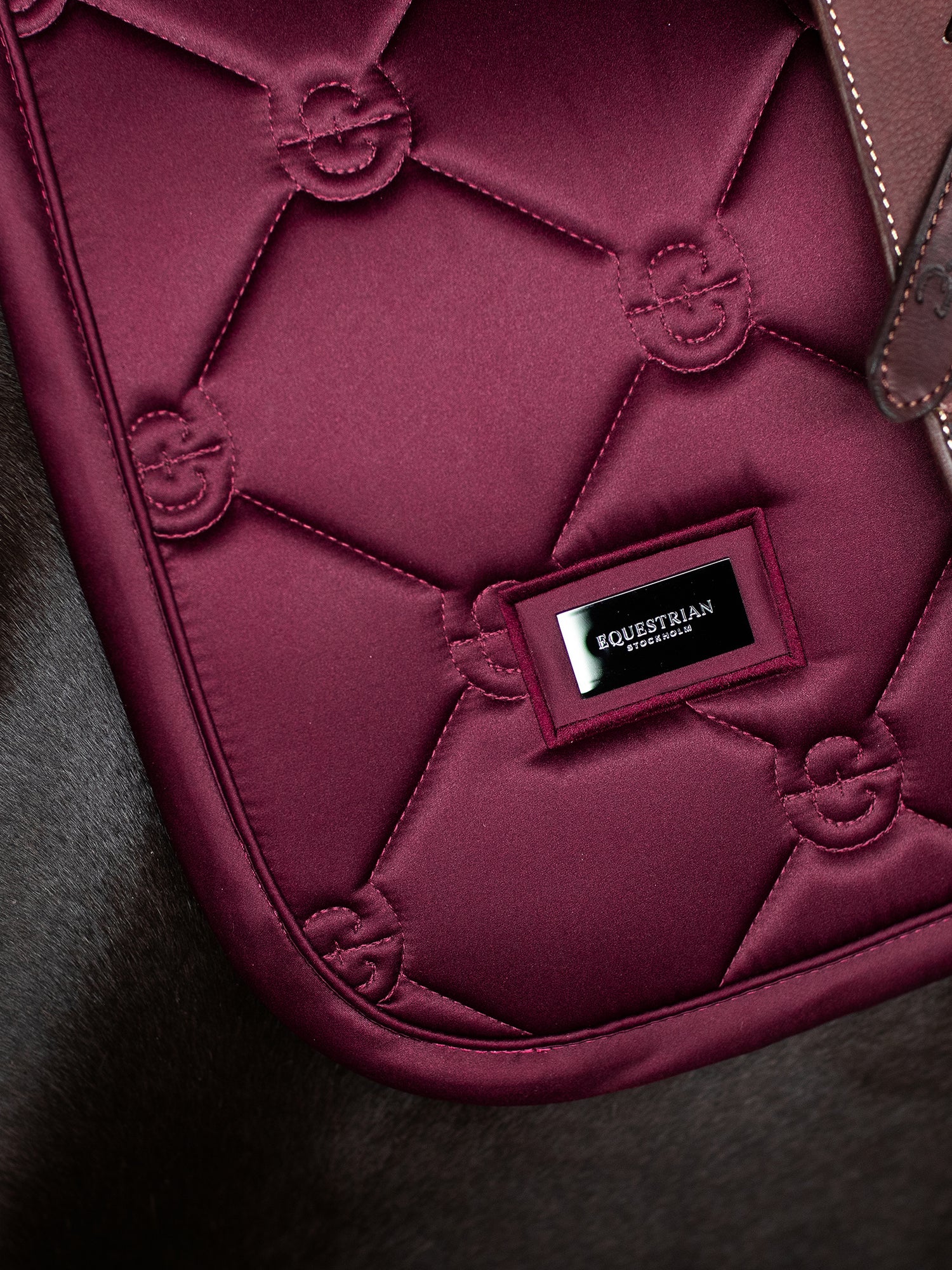 Jump Saddle Pad Satin Merlot