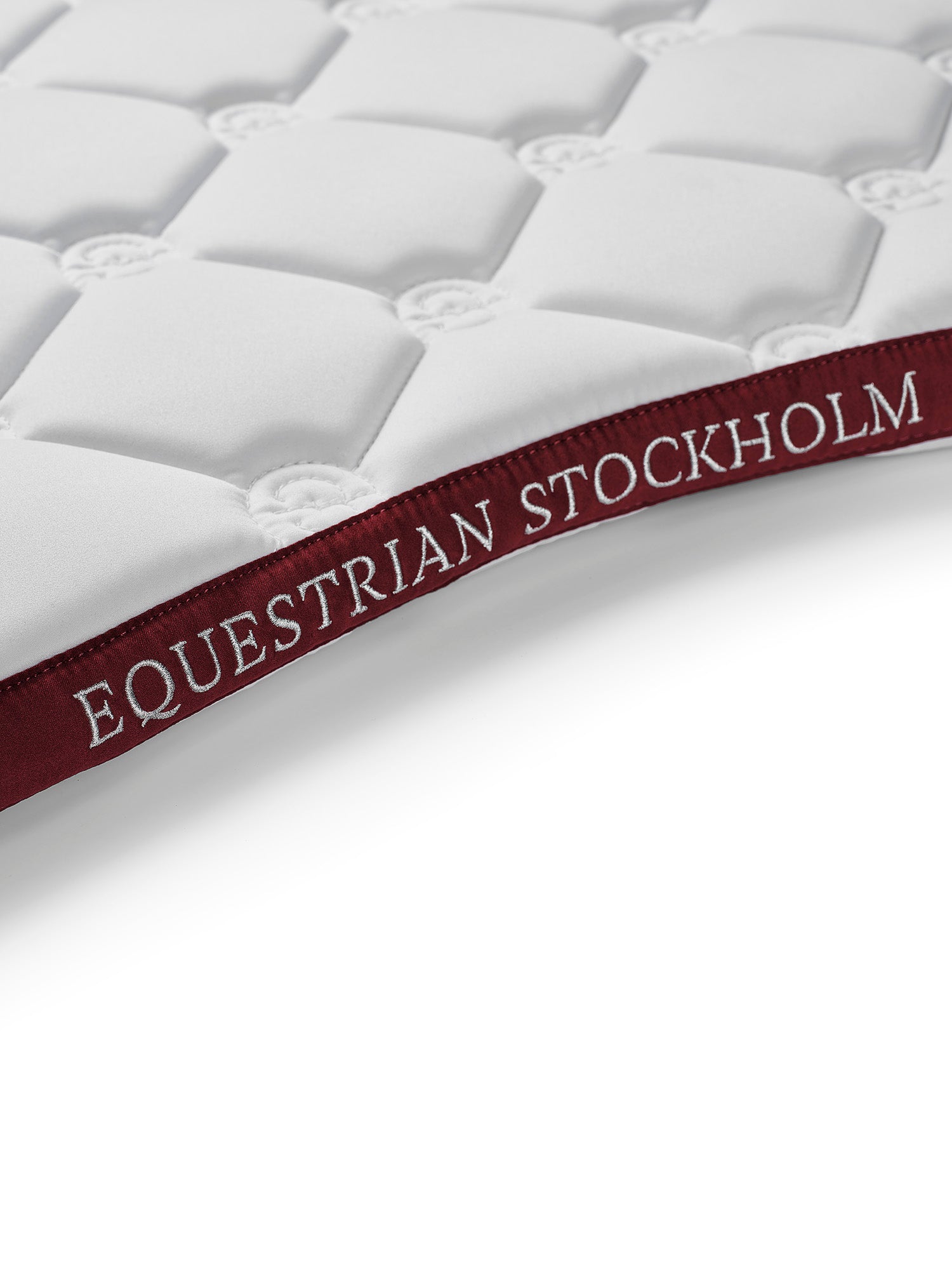 Jump Saddle Pad White Perfection Bordeaux