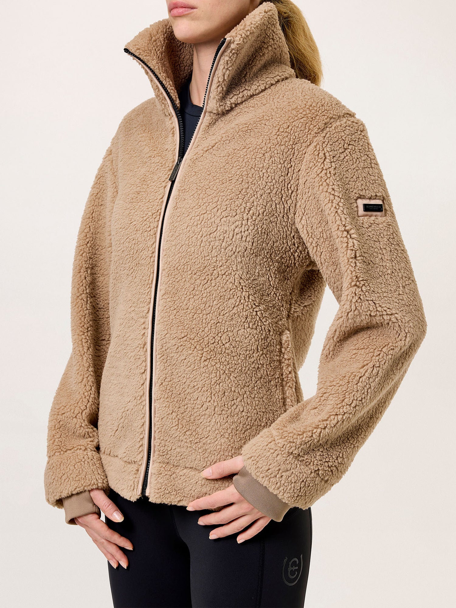 Teddy Fleece Jacket Sand