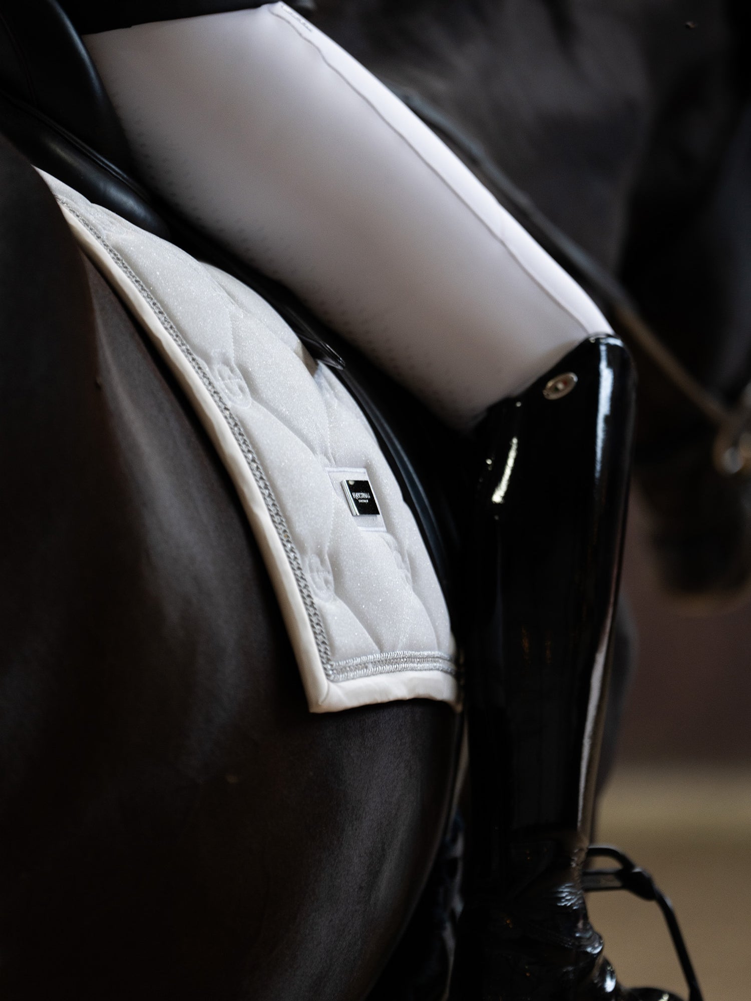 Dressage Saddle Pad Crystal White Glimmer