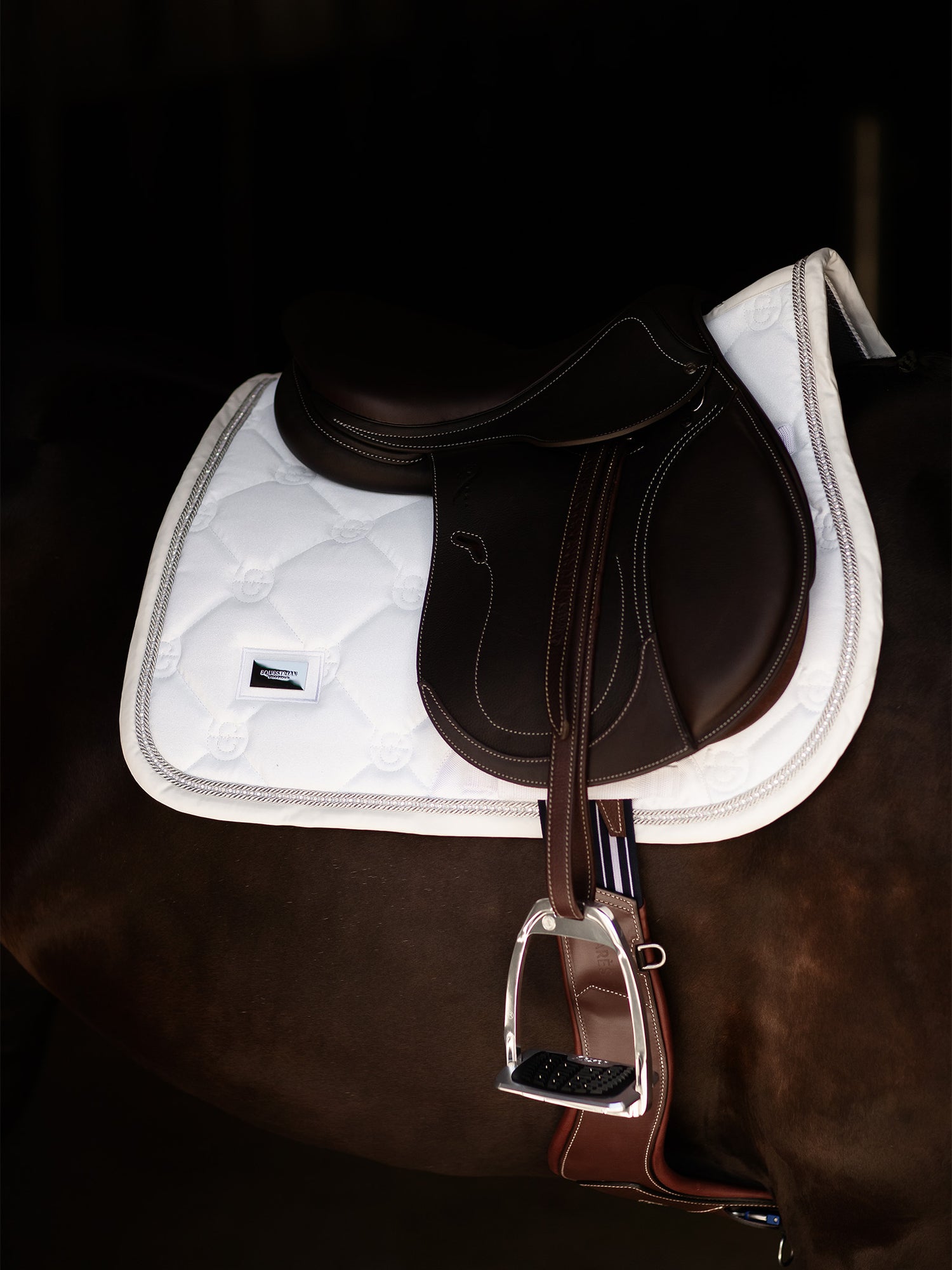 Jump Saddle Pad Crystal White Glimmer