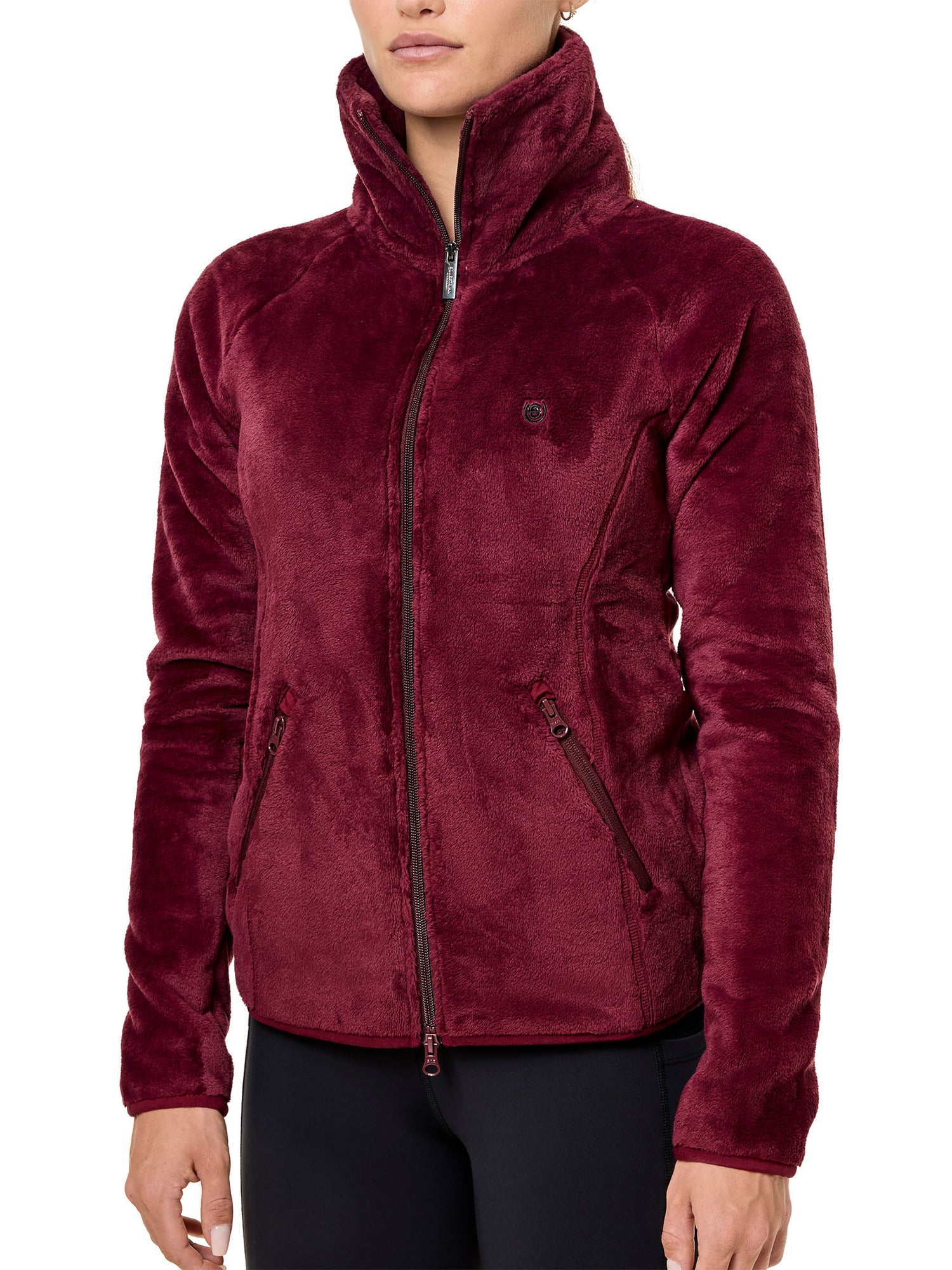 Velvet Fleece Jacket Merlot