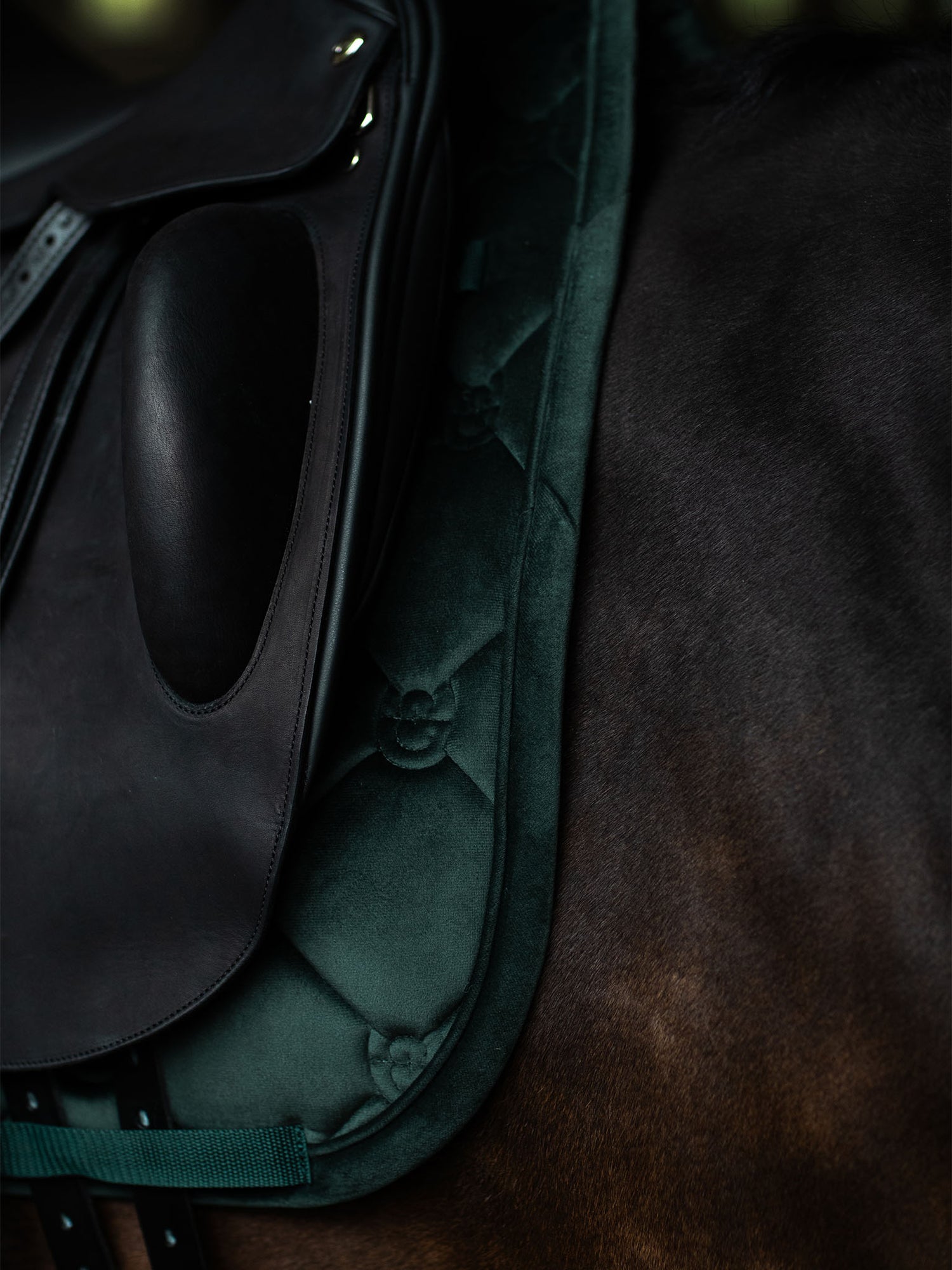 Dressage Saddle Pad Velvet Sycamore Green