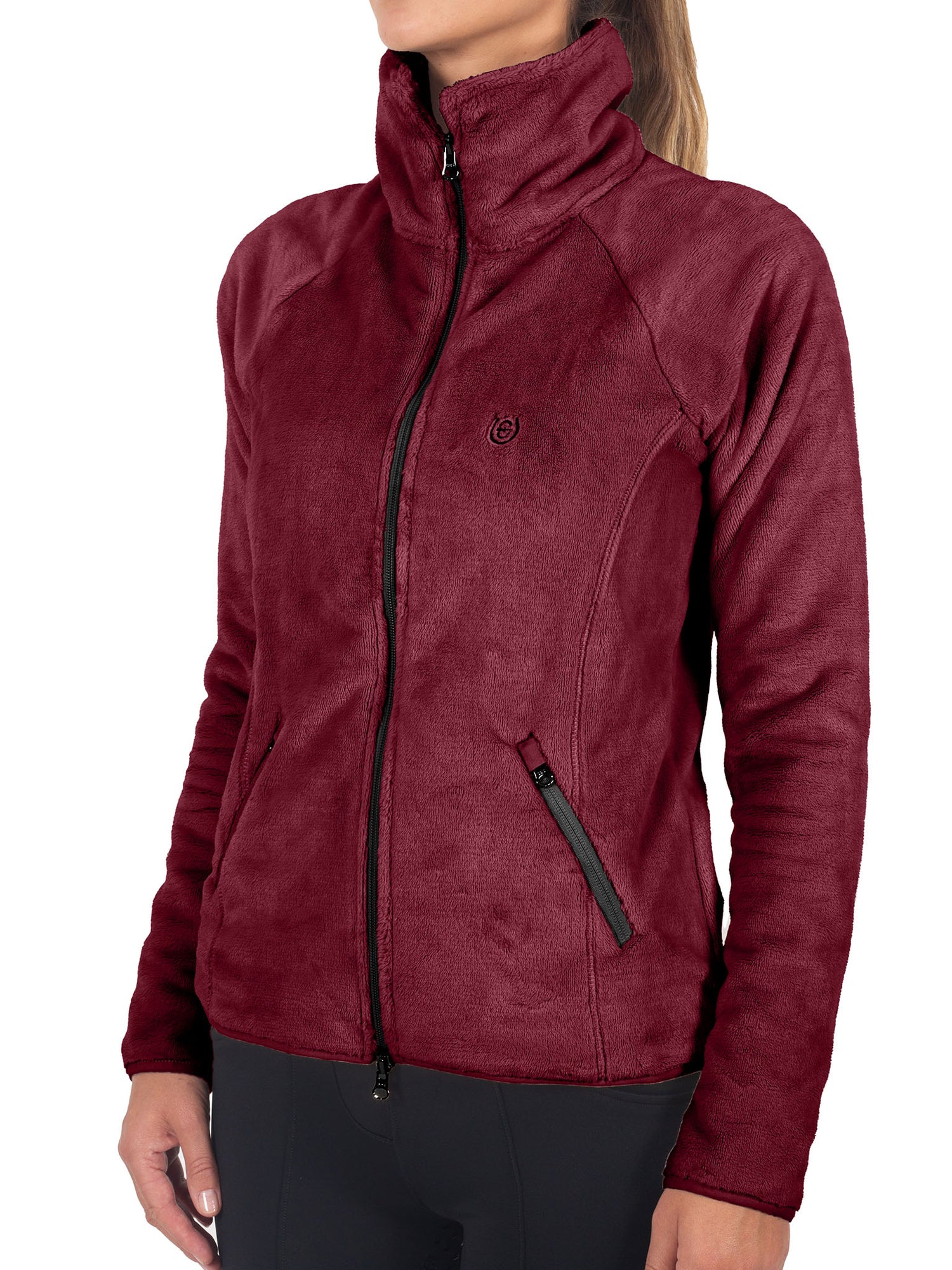 Velvet Fleece Jacket Merlot