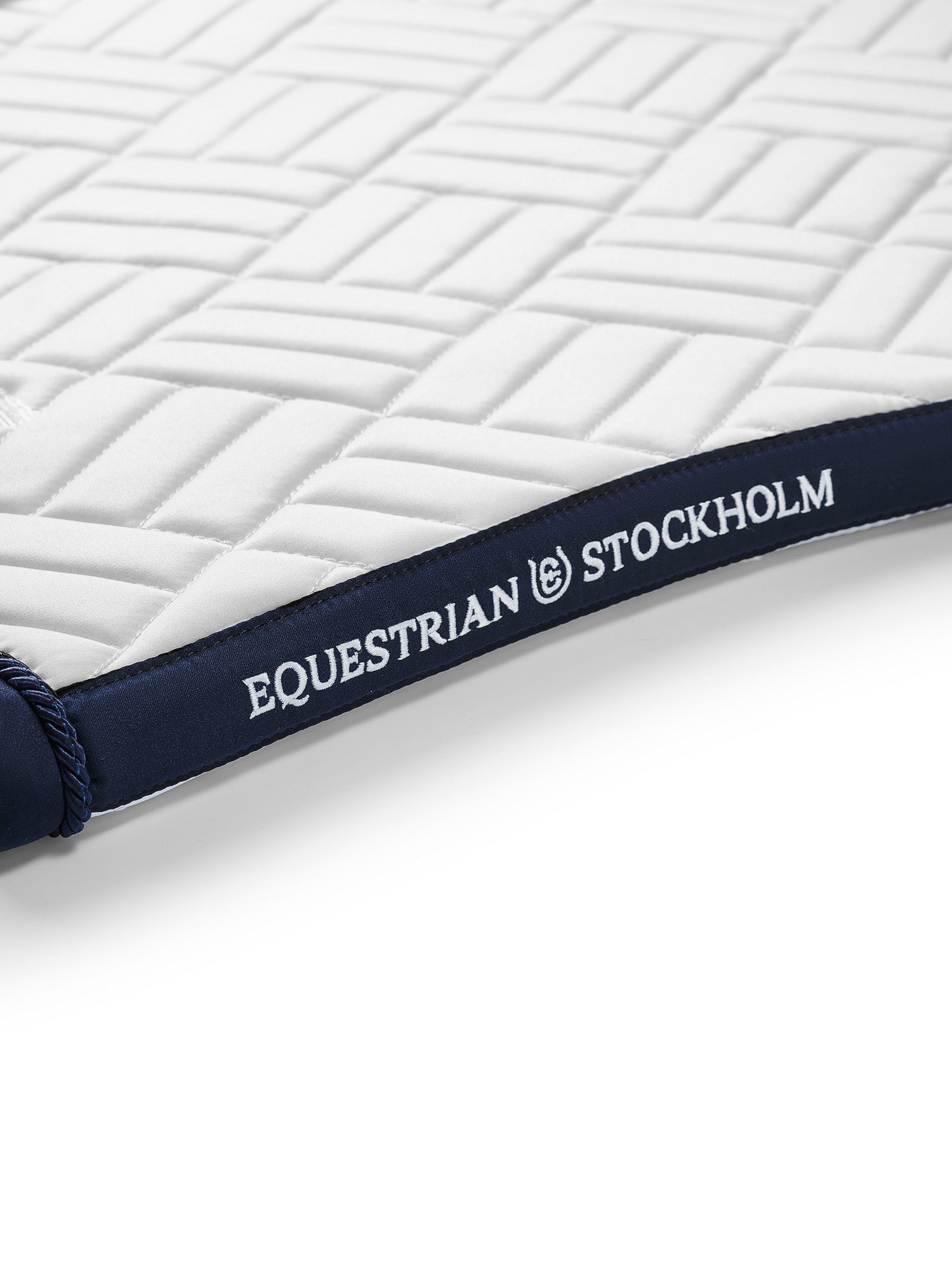 Dressage Saddle Pad Modern White Navy