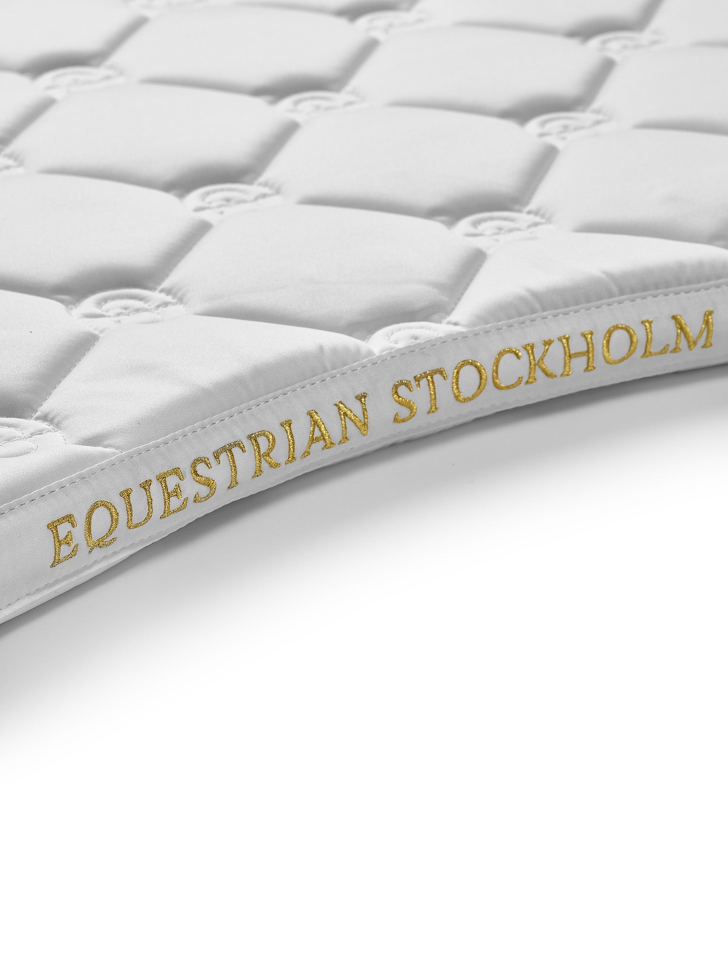 Dressage Saddle Pad White Perfection Gold