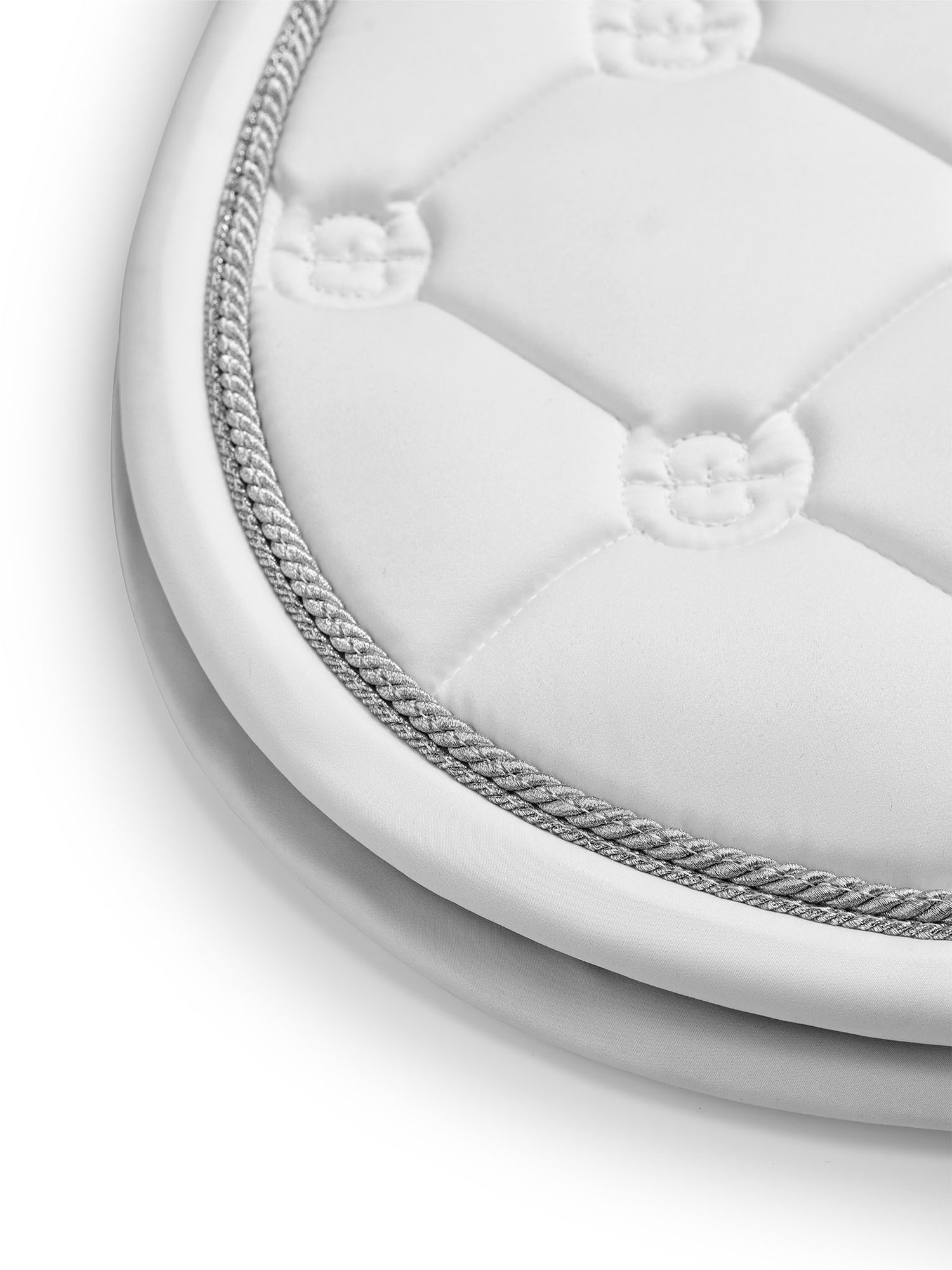 Jump Saddle Pad White Perfection Silver