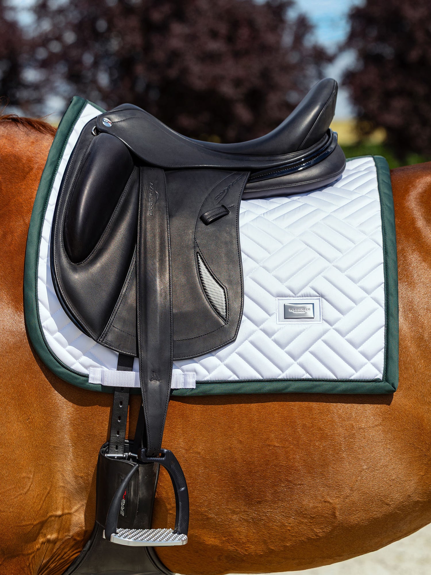 Tapis de Dressage Modern White Sycamore Green