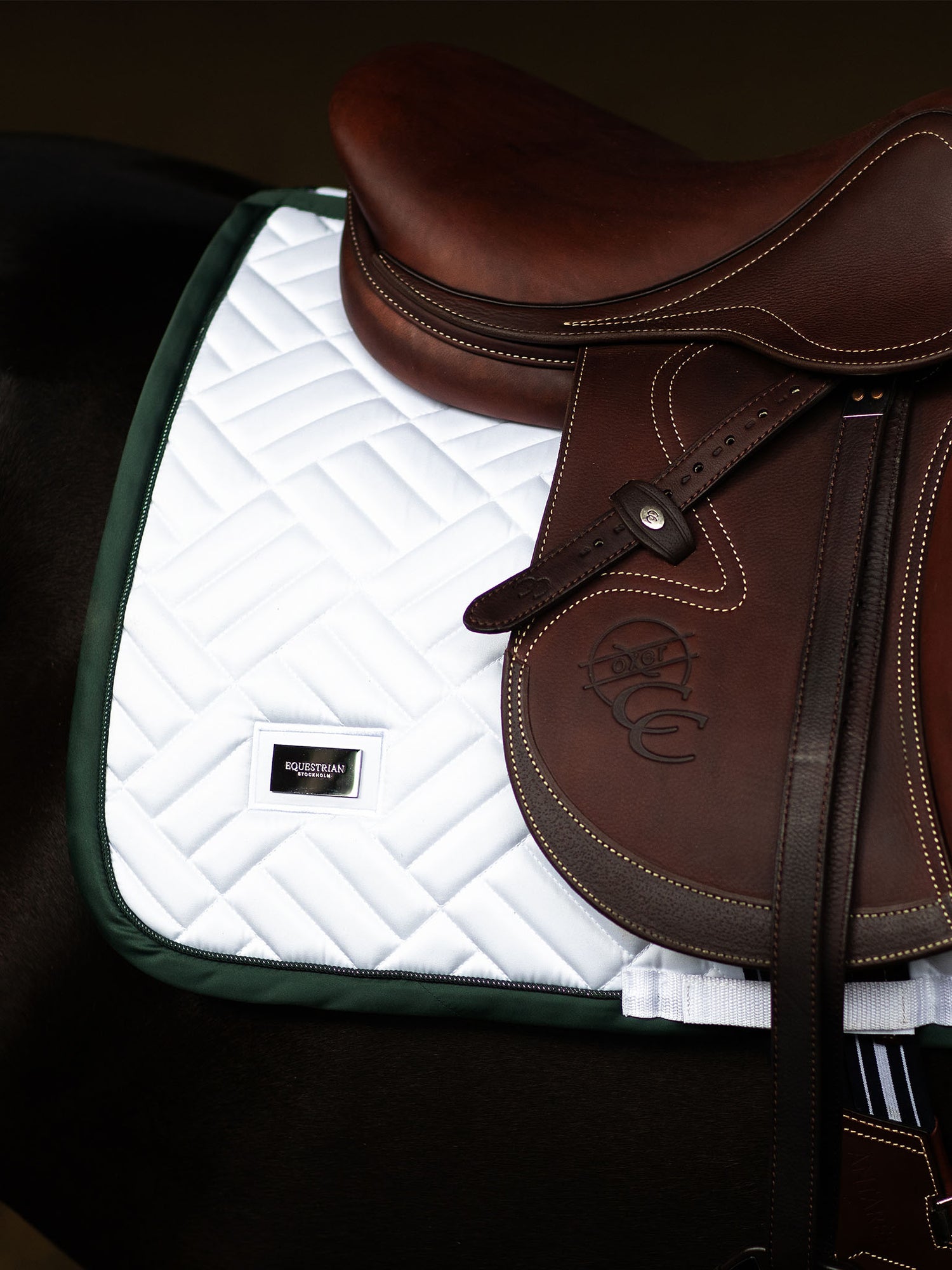 Tapis de Saut Modern White Sycamore Green