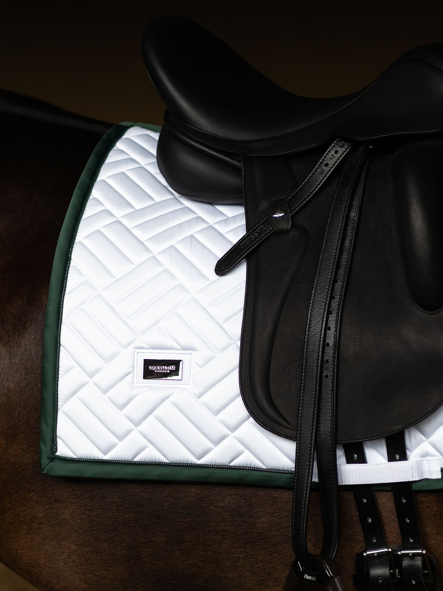 Tapis de Dressage Modern White Sycamore Green