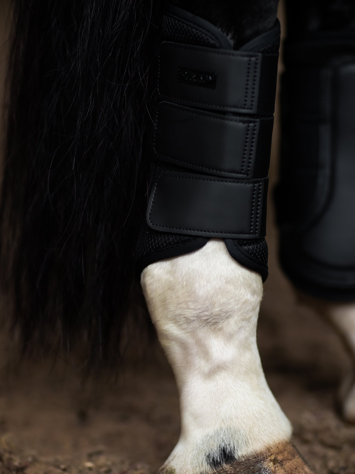 Mesh Brushing Boots All Black