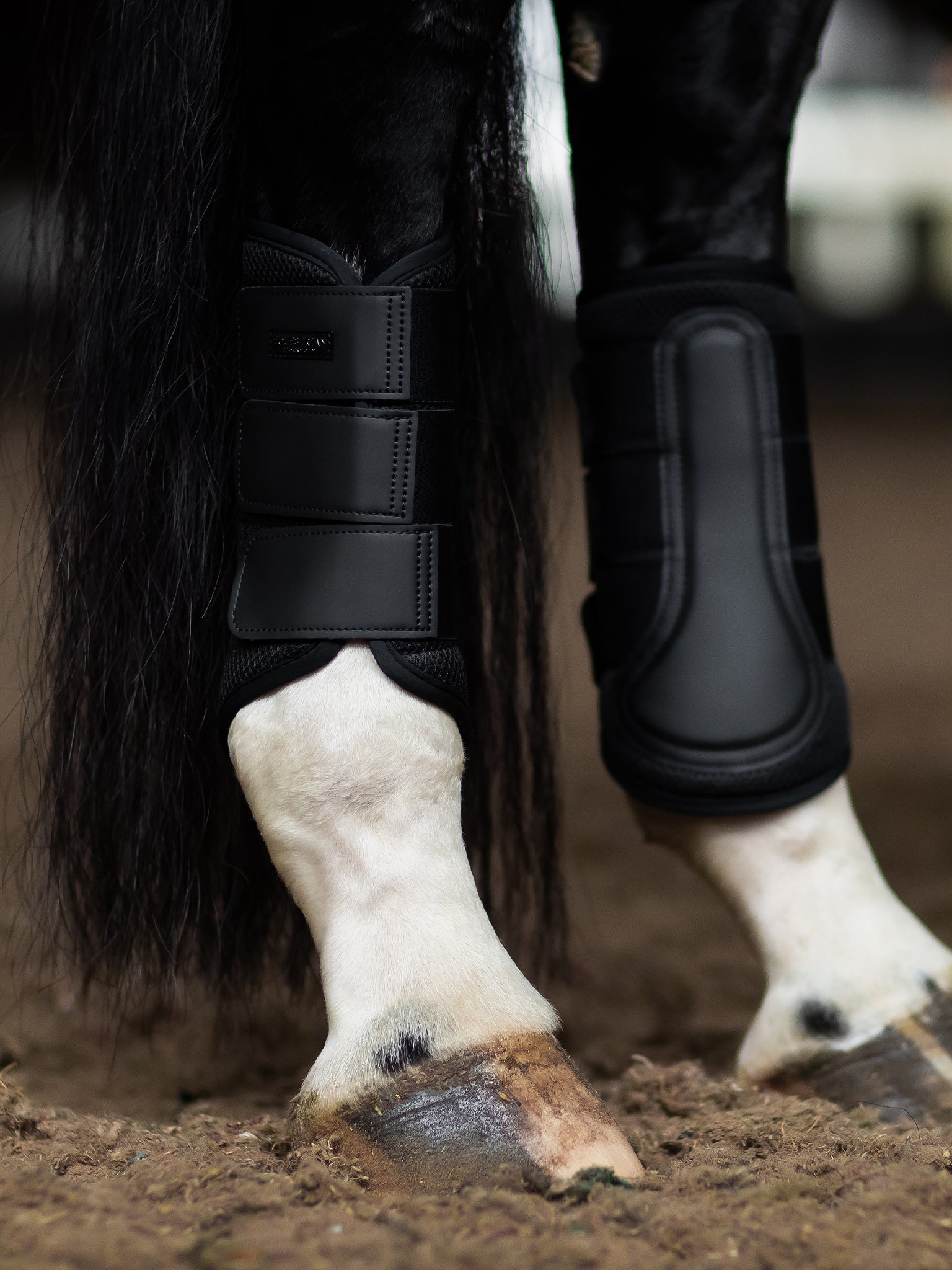 Mesh Brushing Boots All Black | Equestrian Stockholm