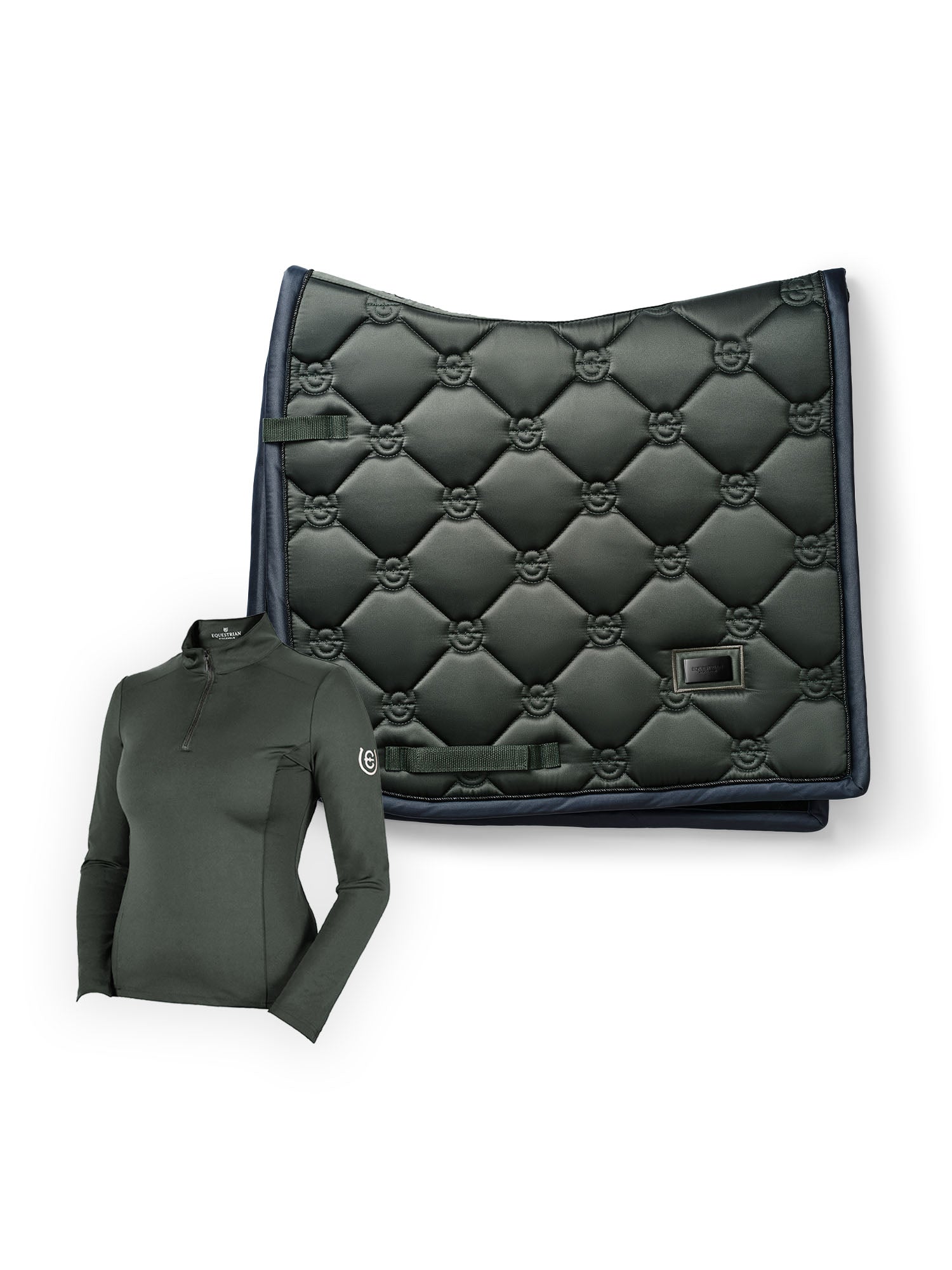 Dressage Saddle Pad + Vision Top - Avenue Green