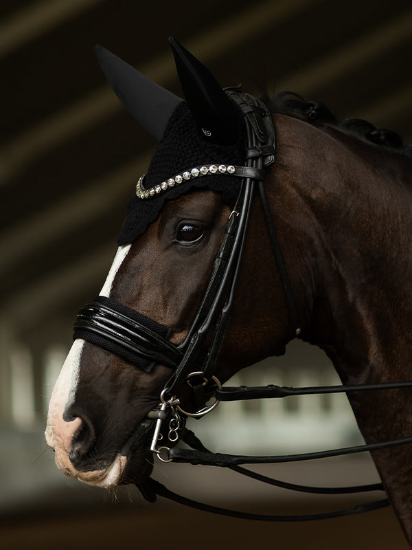 Soundless Ear Bonnet Clean Black | Equestrian Stockholm