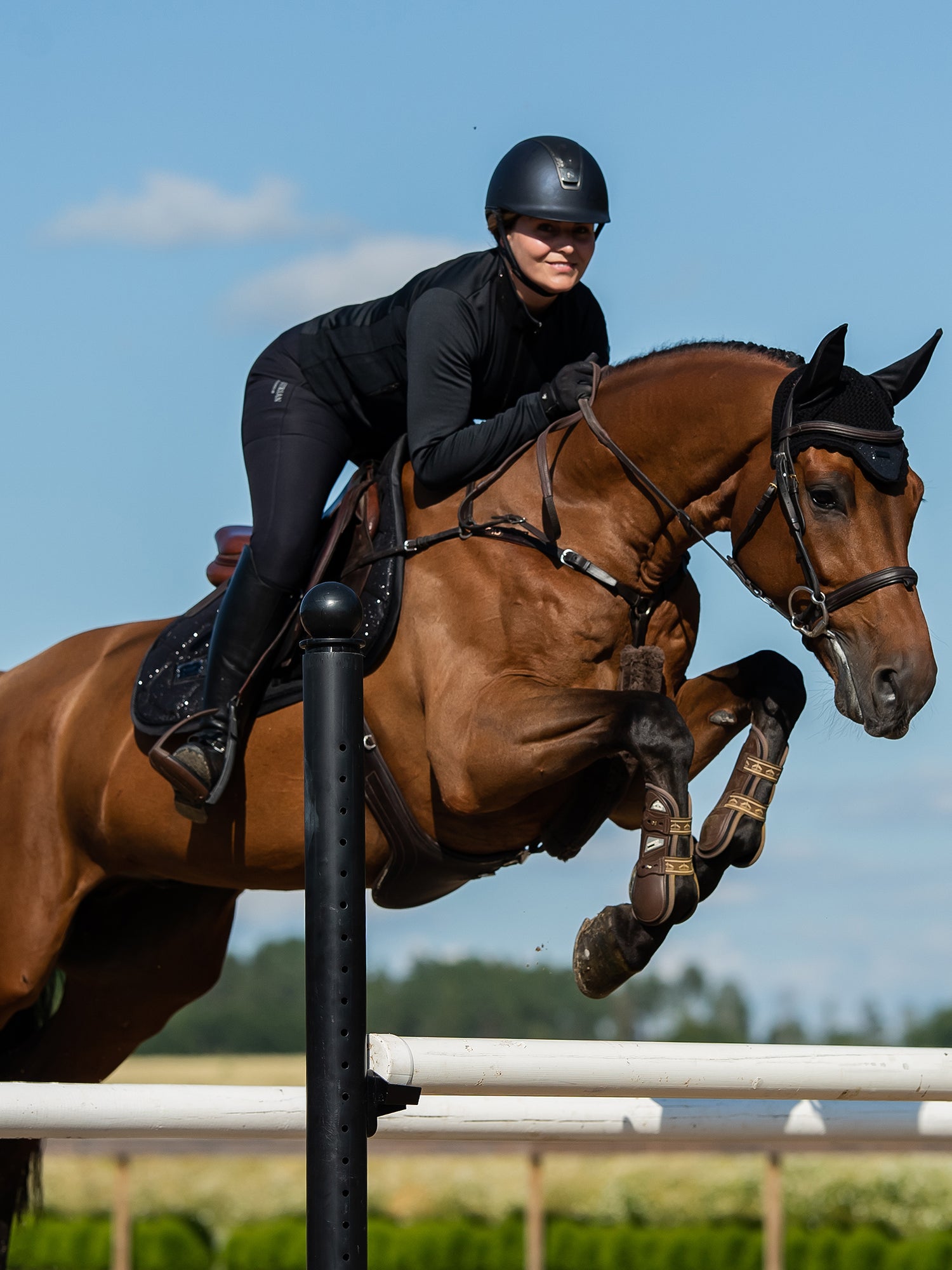 Jump Saddle Pad All Black Glimmer