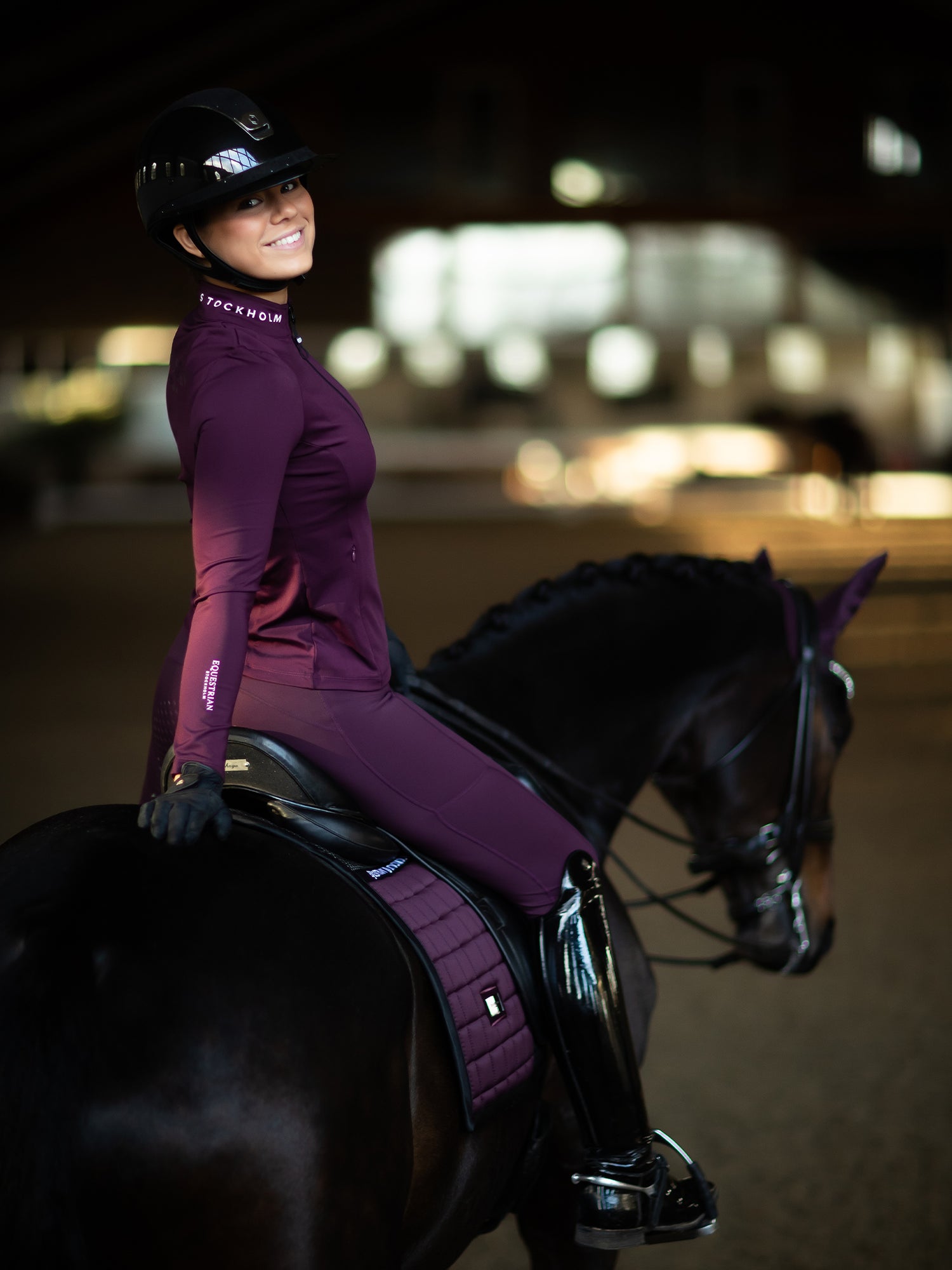 Dressage Saddle Pad Performance Black Raven