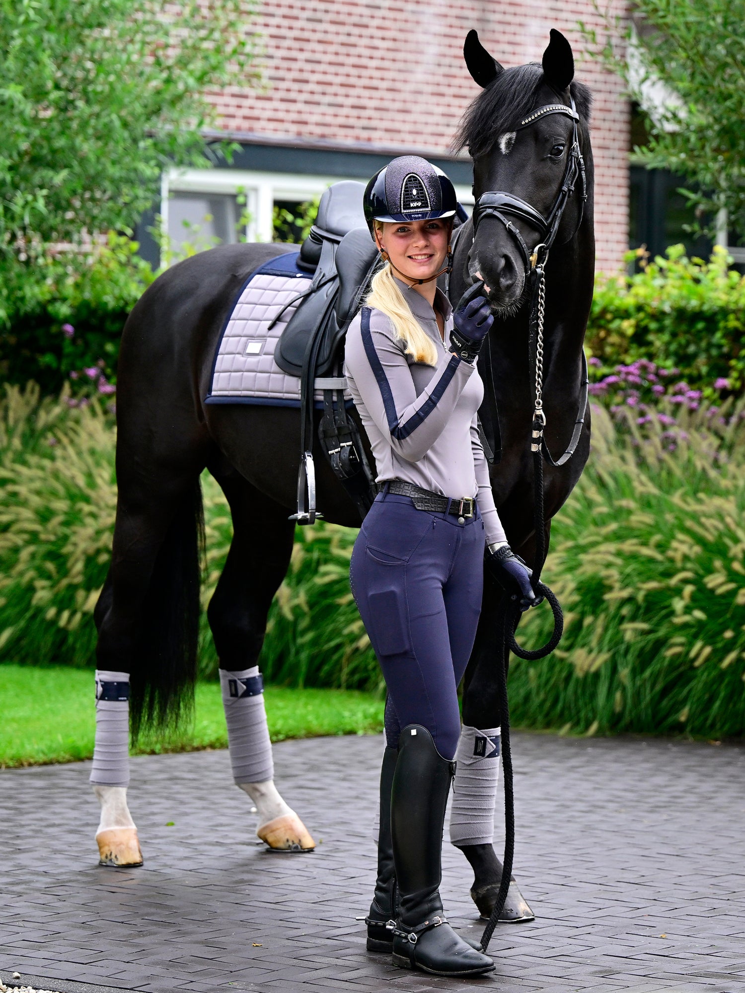 Dressage Saddle Pad Performance Blue Ash
