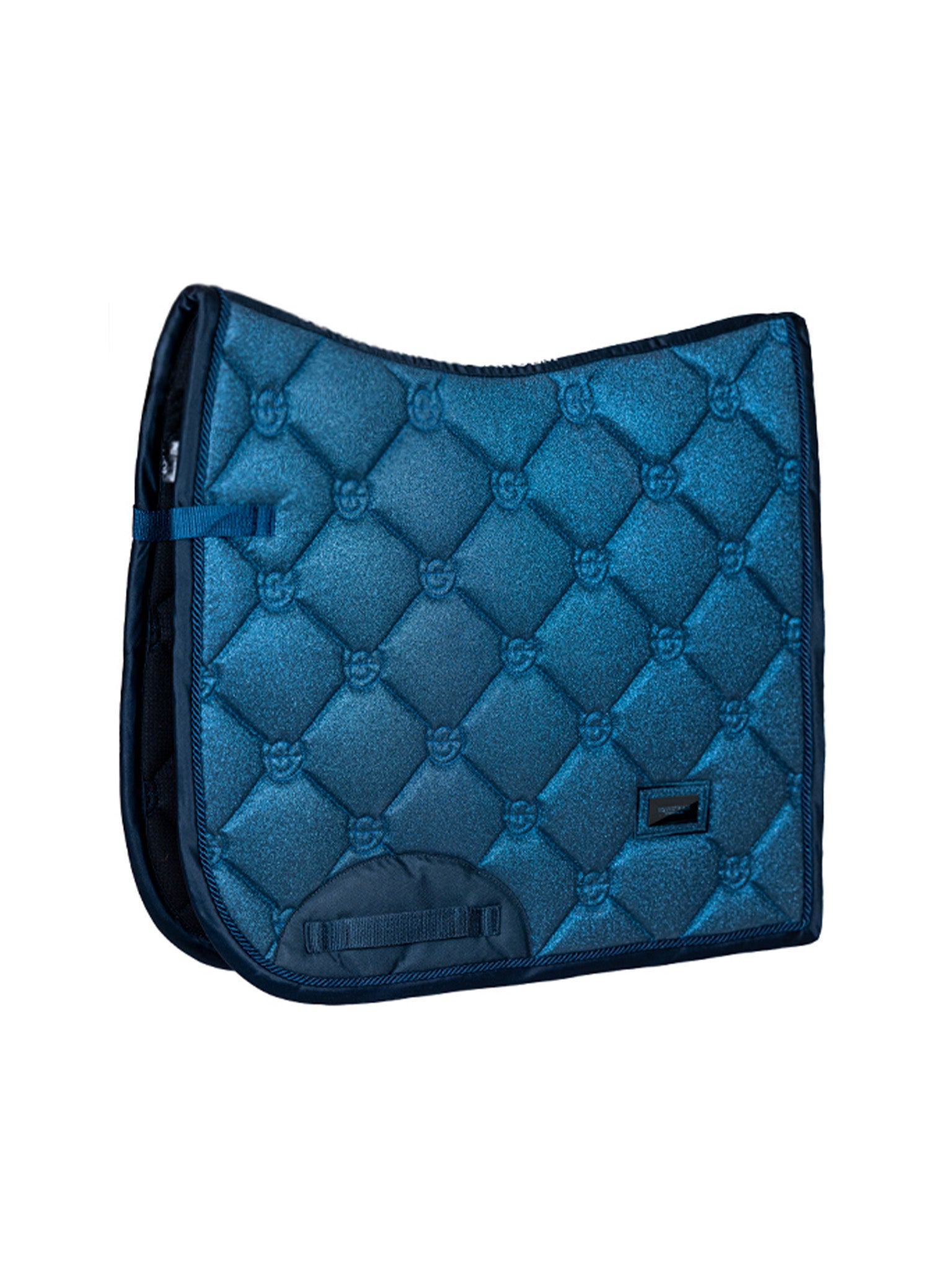 Glitter Dark Sky Blue Hand deals Made Luxury English Saddle Pad with Matching Fly