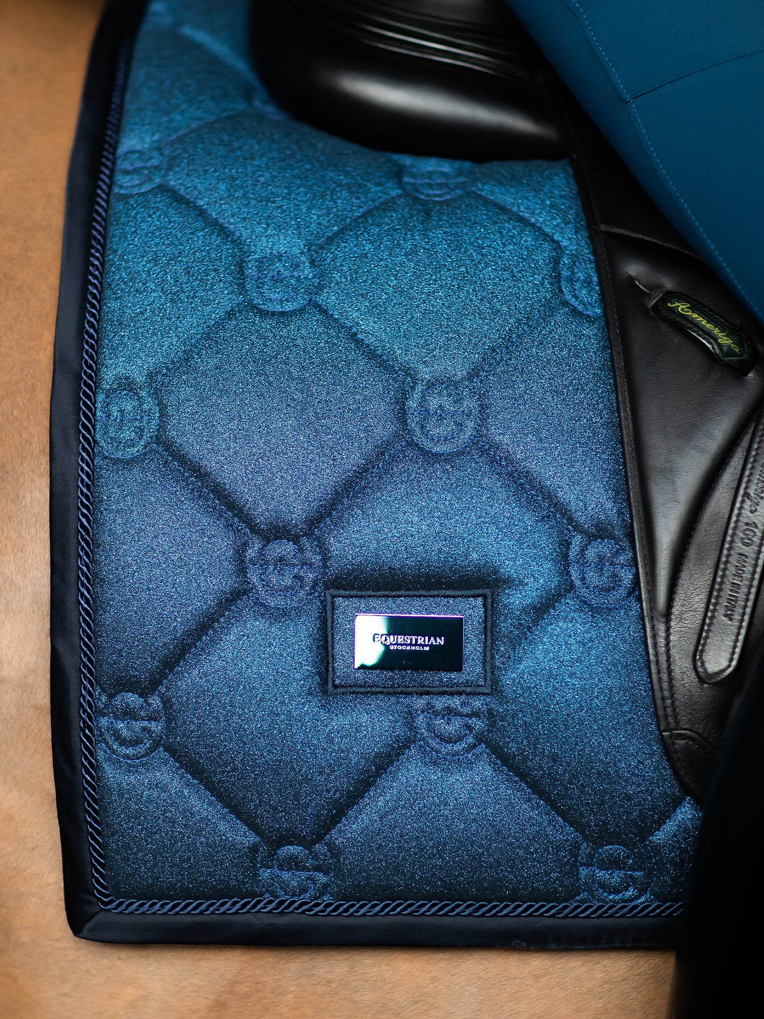 Dressage Saddle Pad Blue Meadow Glimmer | Equestrian Stockholm