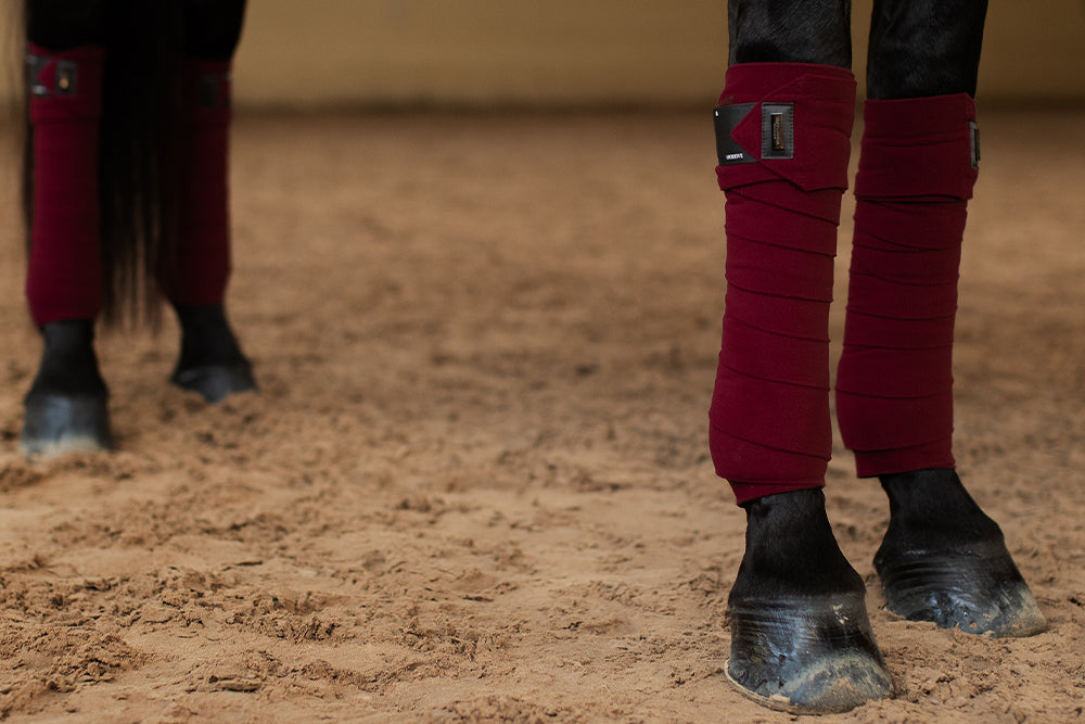 Fleece Bandages Sportive Dark Bordeaux