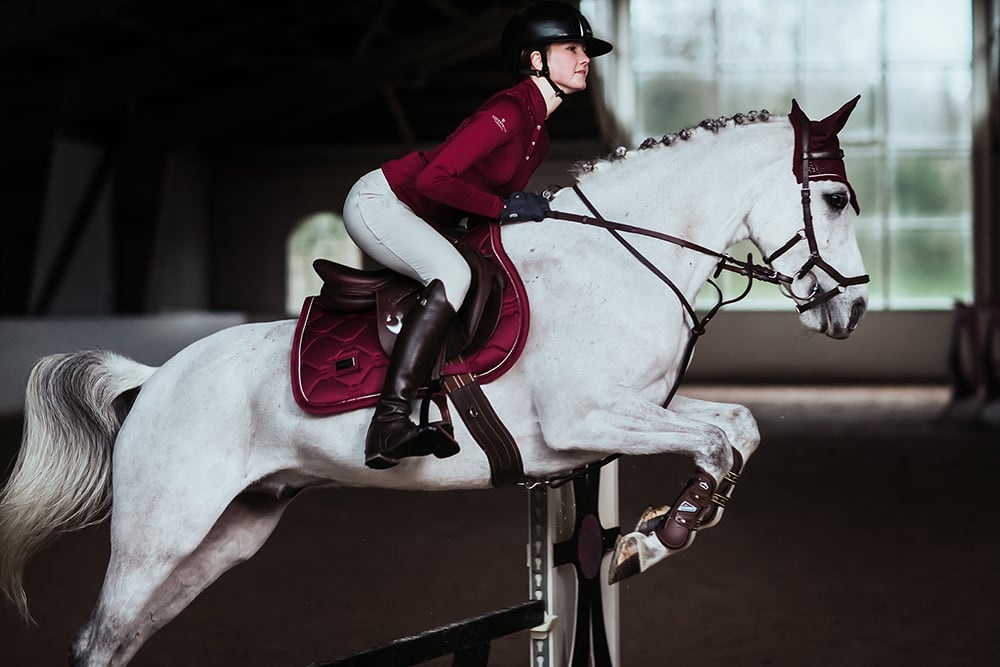 Jump Saddle Pad Bordeaux Pony
