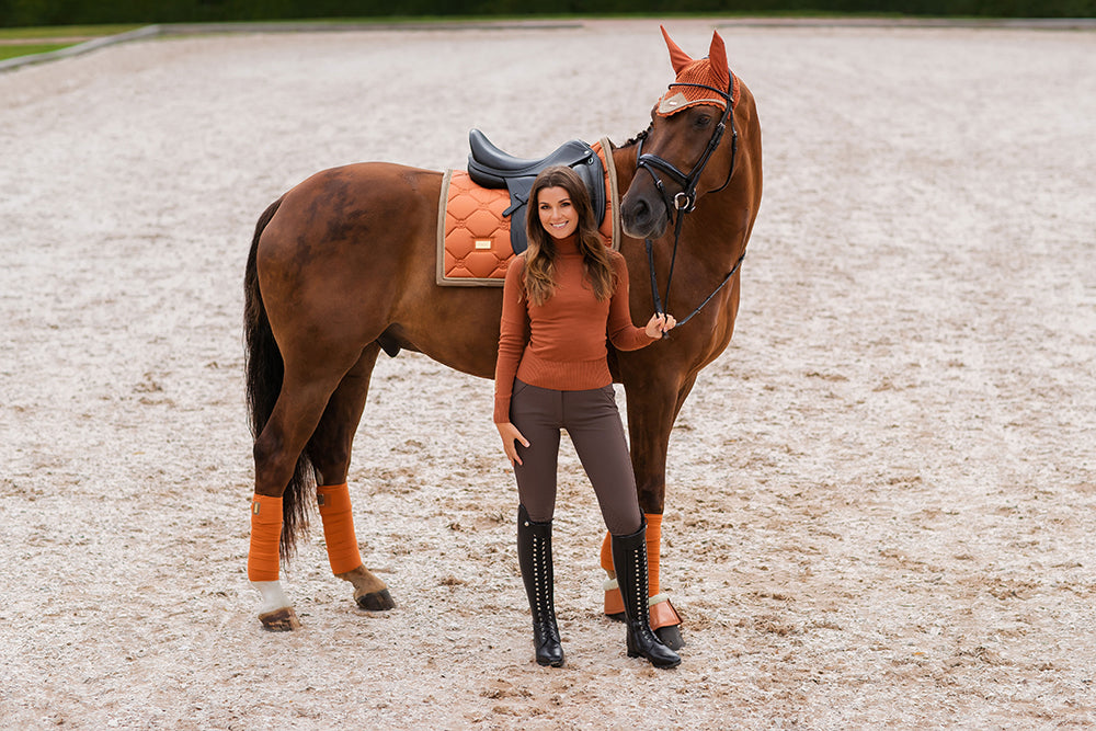 Dressage Saddle Pad Bronze Gold