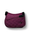 Jump Saddle Pad Vegan Fur Crystal Mauve Wine