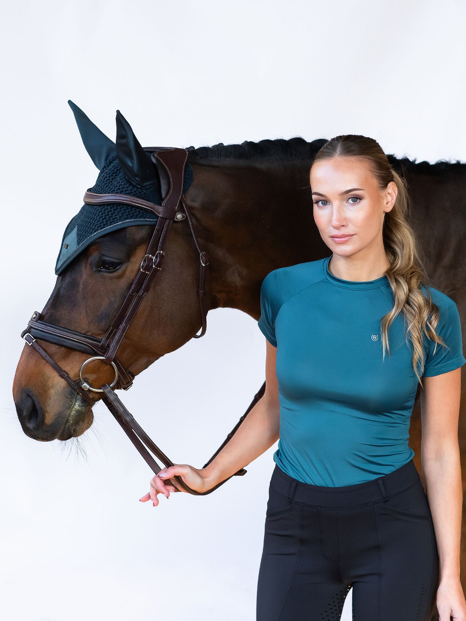 Bonnet de cheval Modern Teal Blue