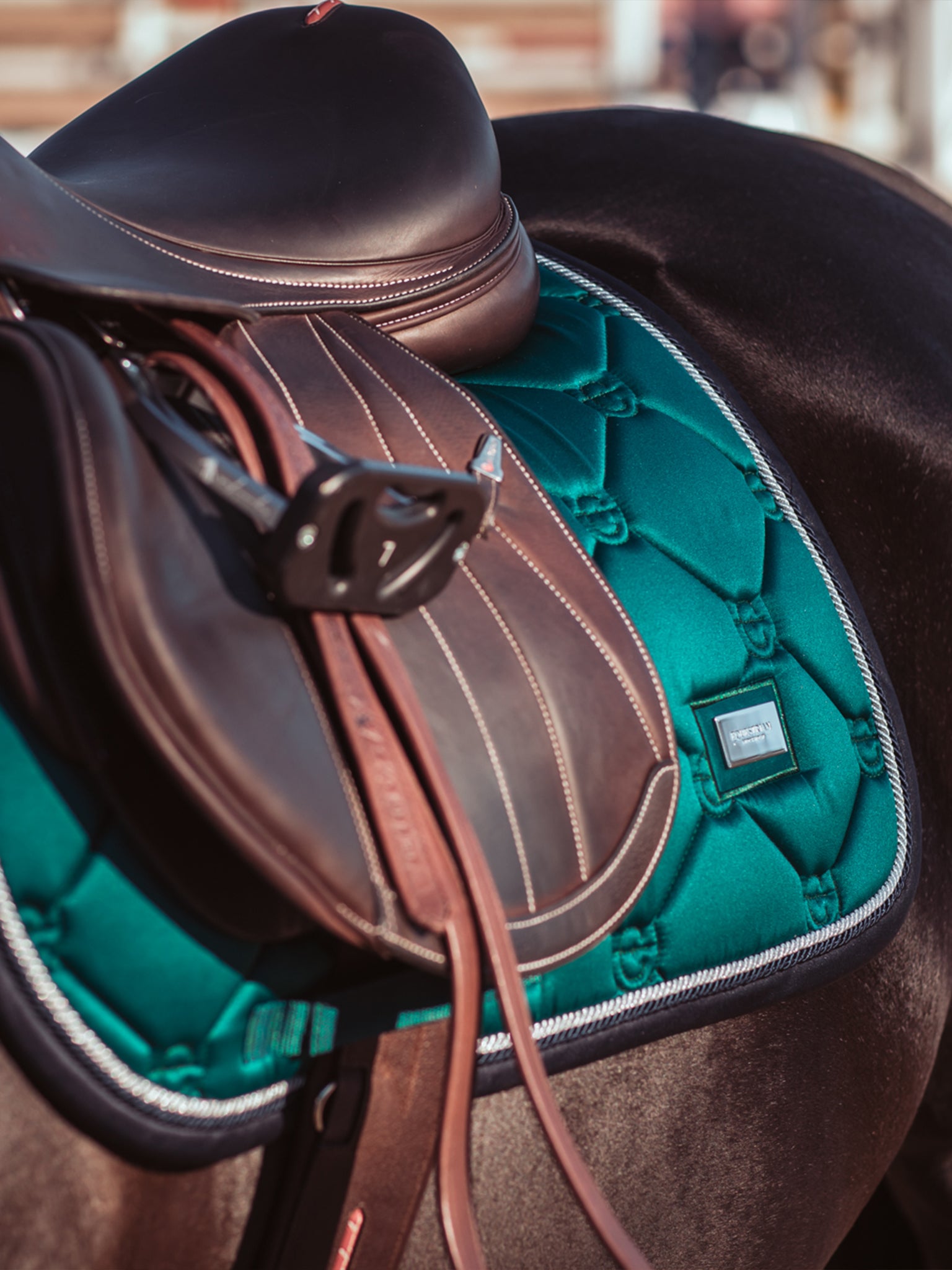 Equestrian Stockholm　ドレッサージュサドルパッド Jump Saddle Pad Emerald | Equestrian Stockholm