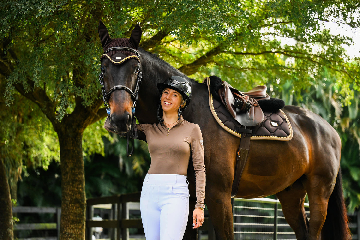 Jump Saddle Pad Golden Brown