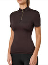 UV Protection Top Short Sleeve Golden Brown