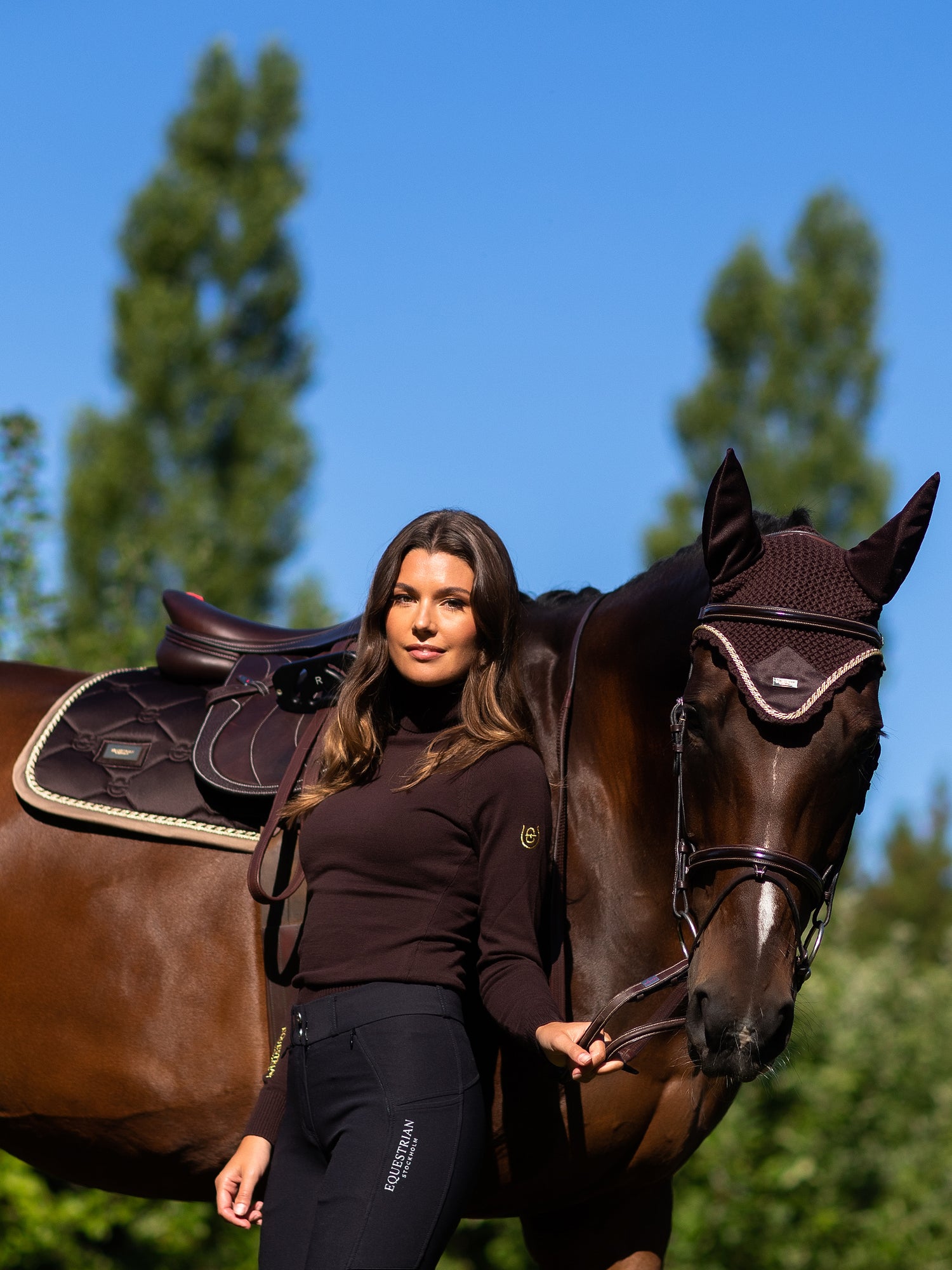 Jump Saddle Pad Golden Brown