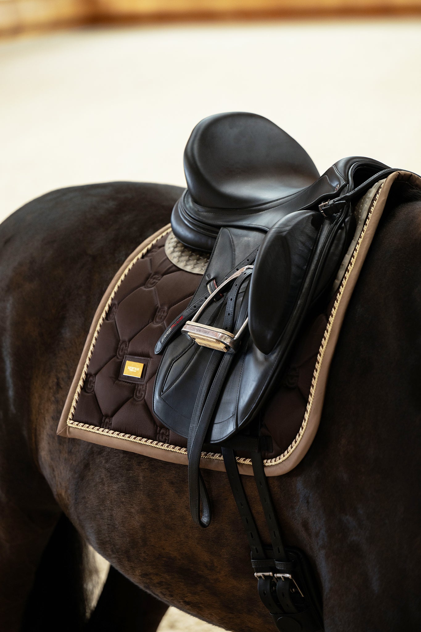 Dressage Saddle Pad Golden Brown